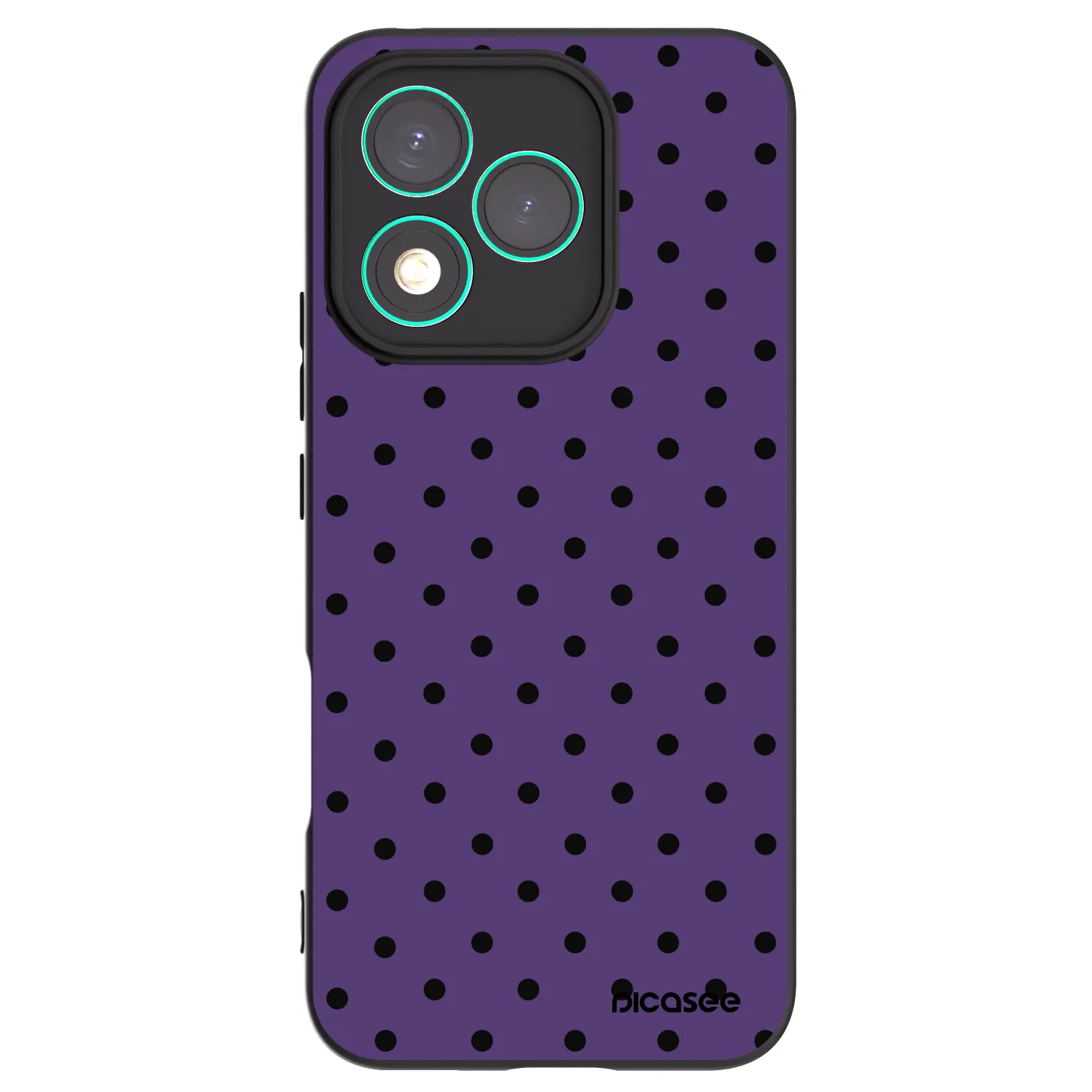Picasee silikonowe czarne etui na Honor 400 Lite 5G - Flickers 2