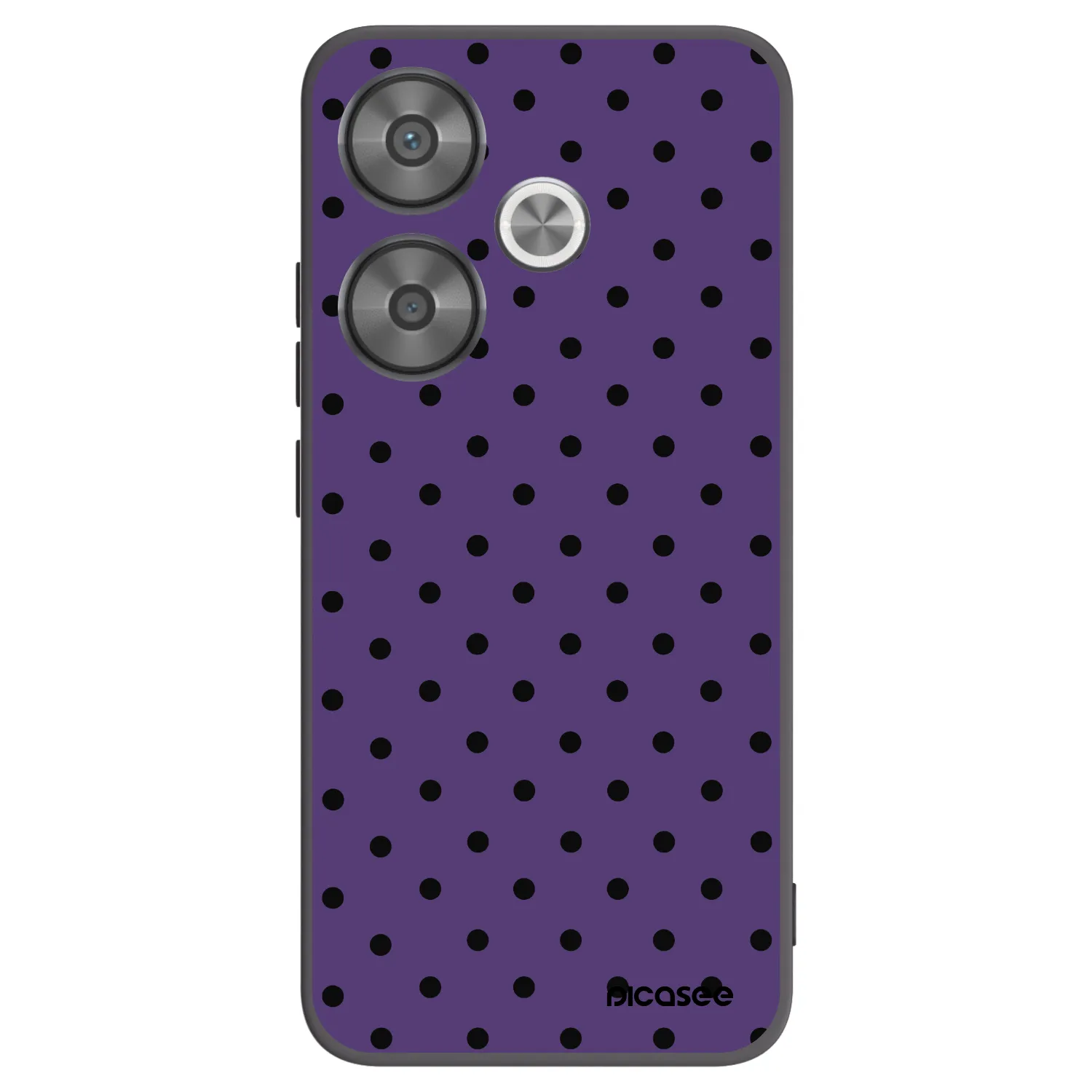 Picasee silikonowe czarne etui na Xiaomi Poco F6 - Flickers 2