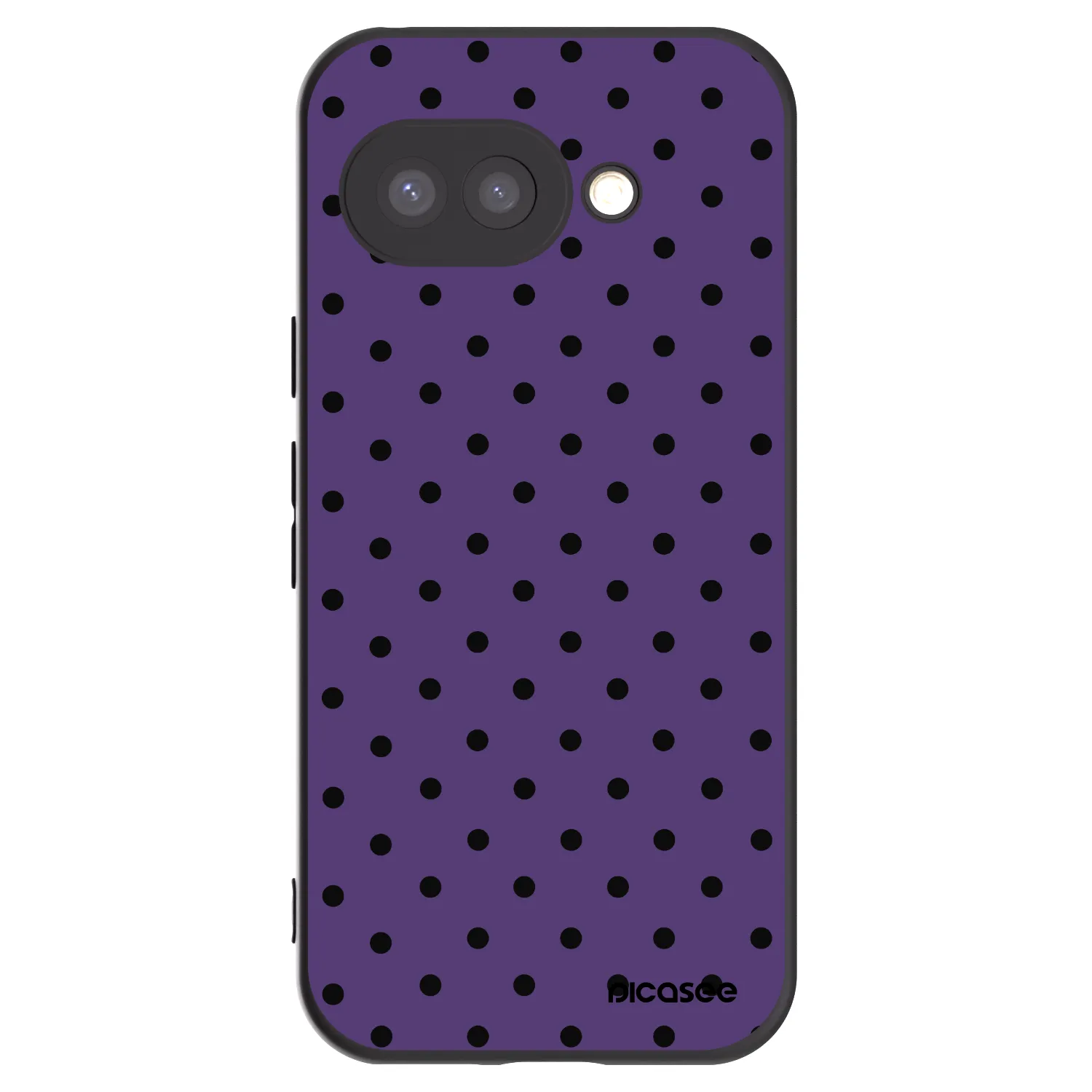 Picasee silikonowe czarne etui na Google Pixel 9a - Flickers 2
