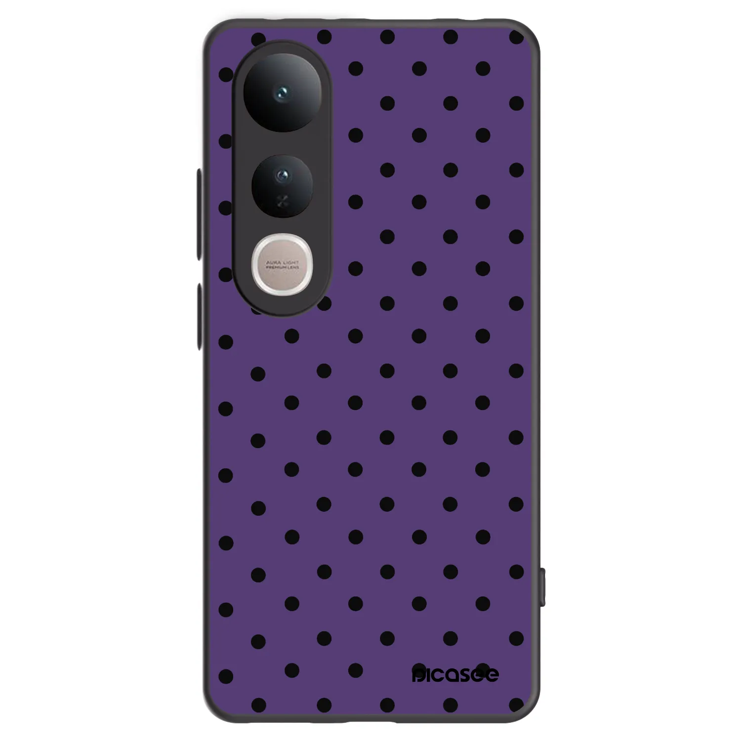 Picasee silikonowe czarne etui na Vivo V50 Lite 5G - Flickers 2