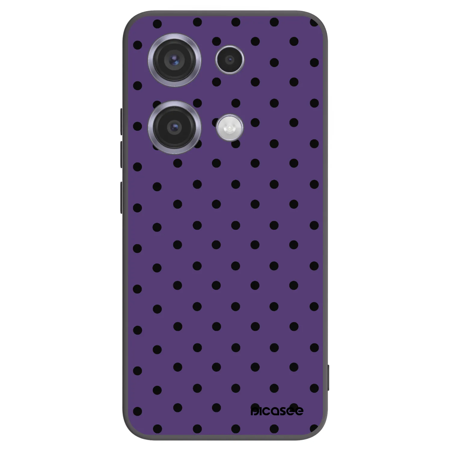 Picasee silikonowe czarne etui na Xiaomi Redmi Note 14S - Flickers 2