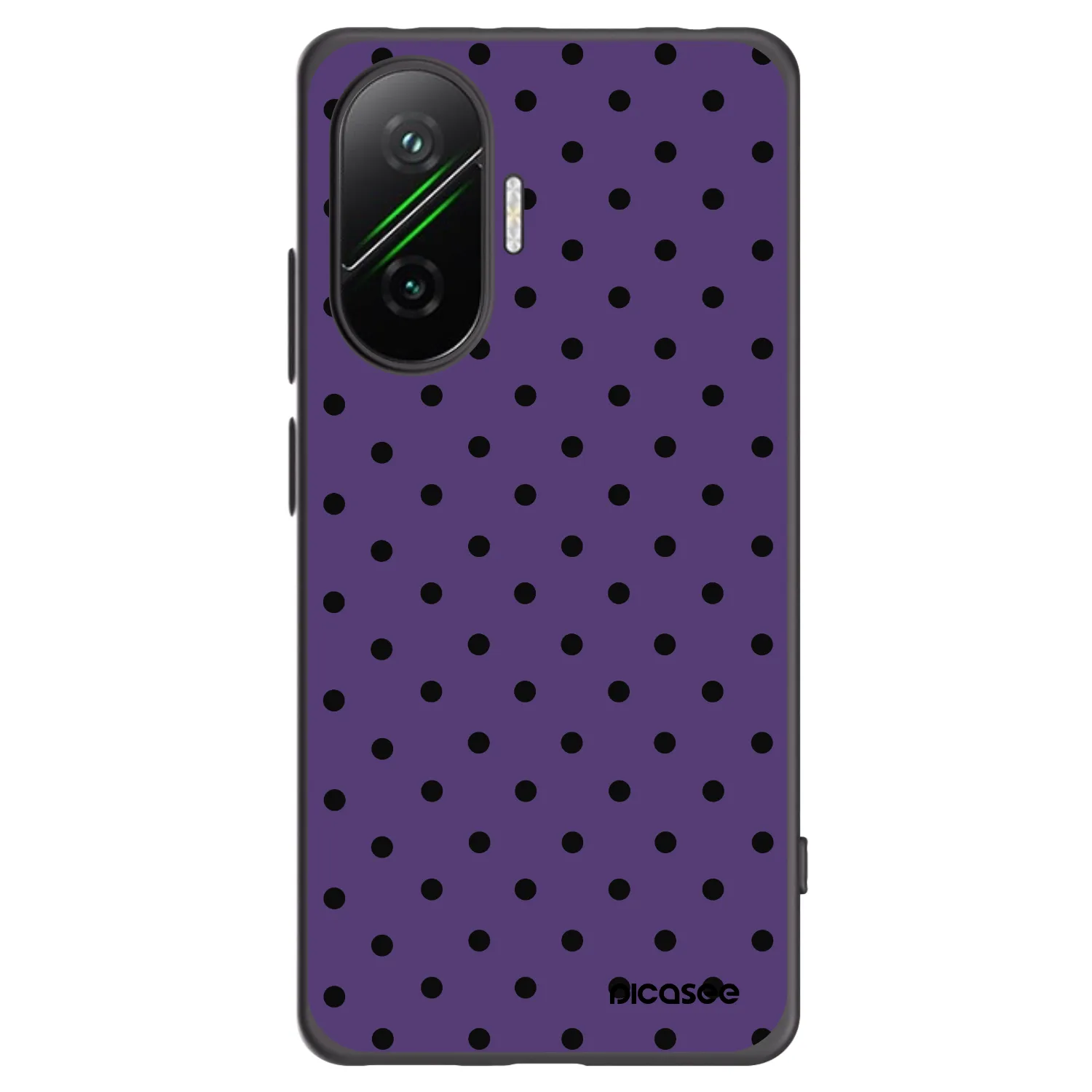Picasee silikonowe czarne etui na Xiaomi Poco F7 5G - Flickers 2