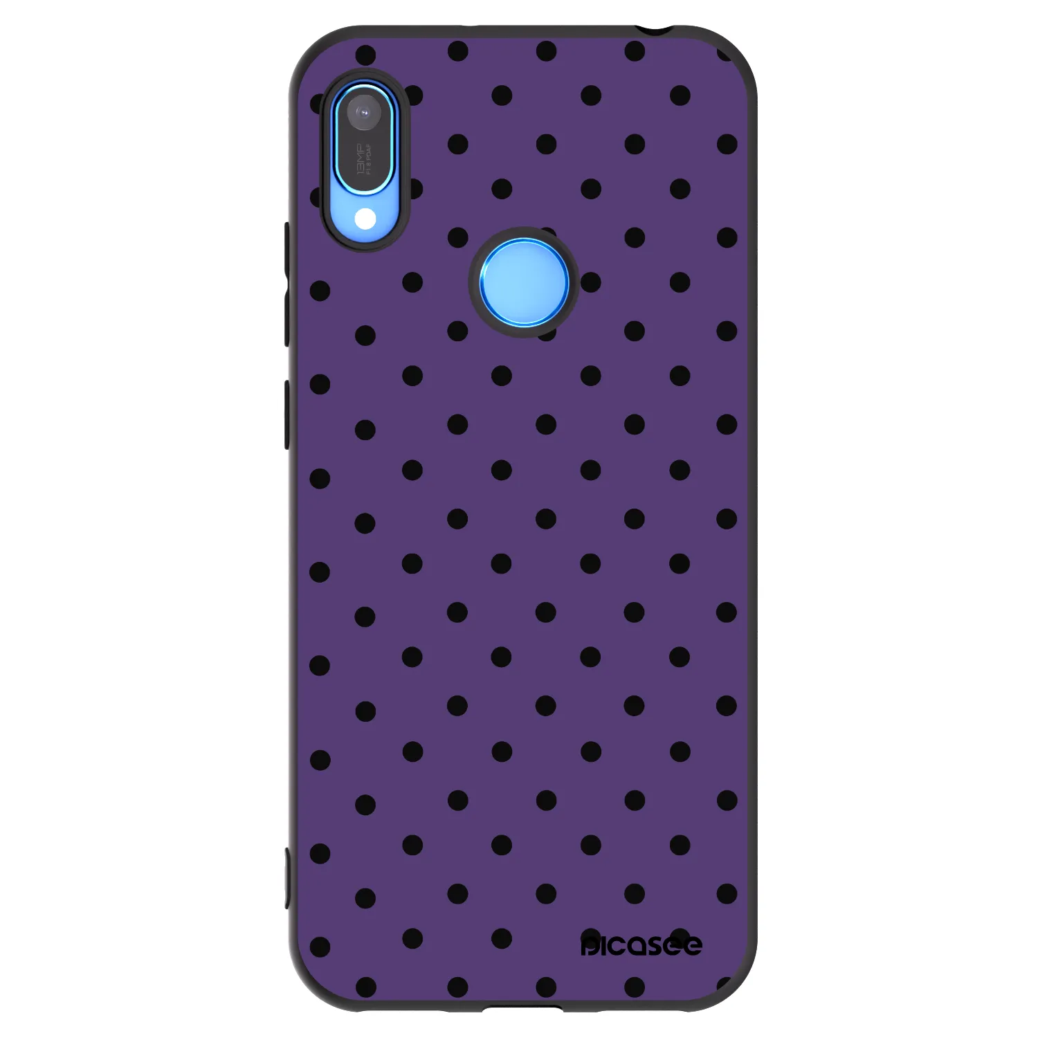 Picasee silikonowe czarne etui na Huawei Y6 2019 - Flickers 2