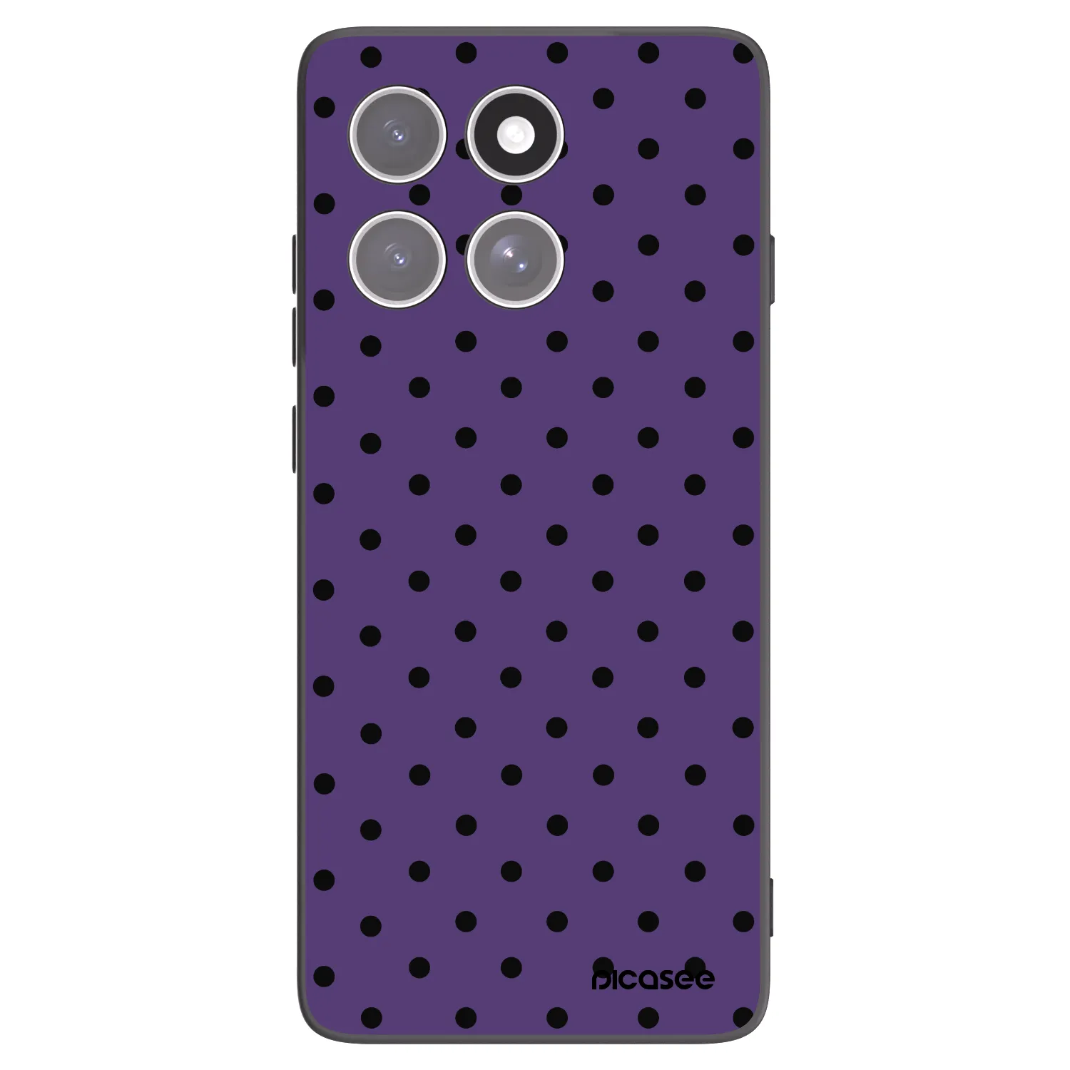 Picasee silikonowe czarne etui na Motorola Edge 60 Pro - Flickers 2