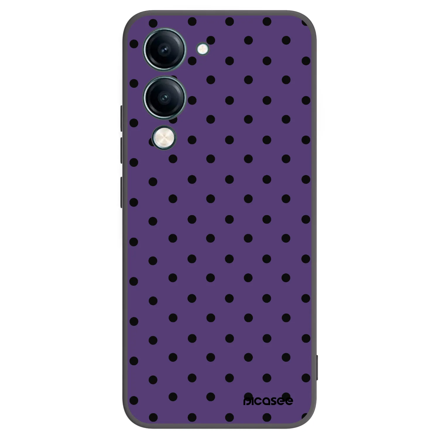 Picasee silikonowe czarne etui na Vivo Y29s 5G - Flickers 2
