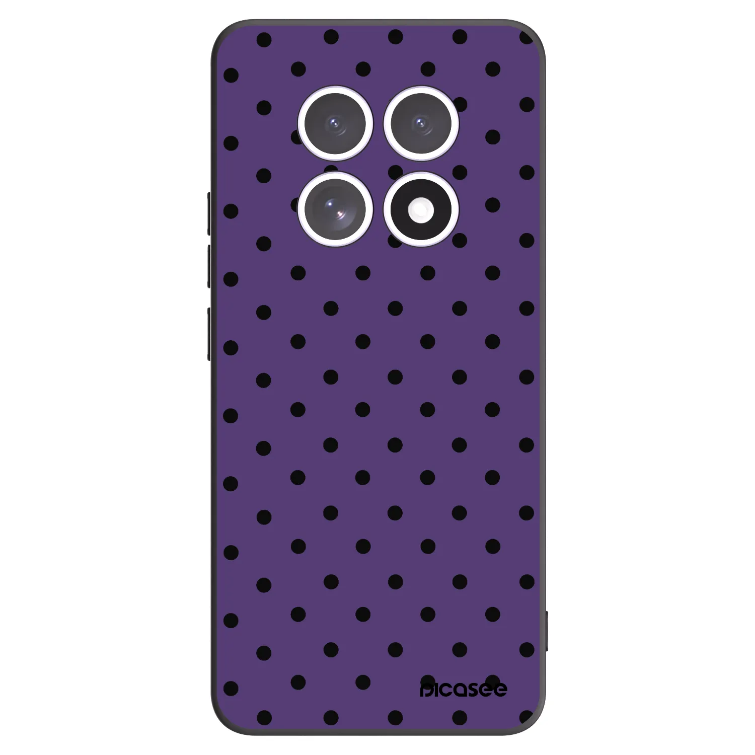 Picasee silikonowe czarne etui na Xiaomi Redmi Note 15 4G - Flickers 2
