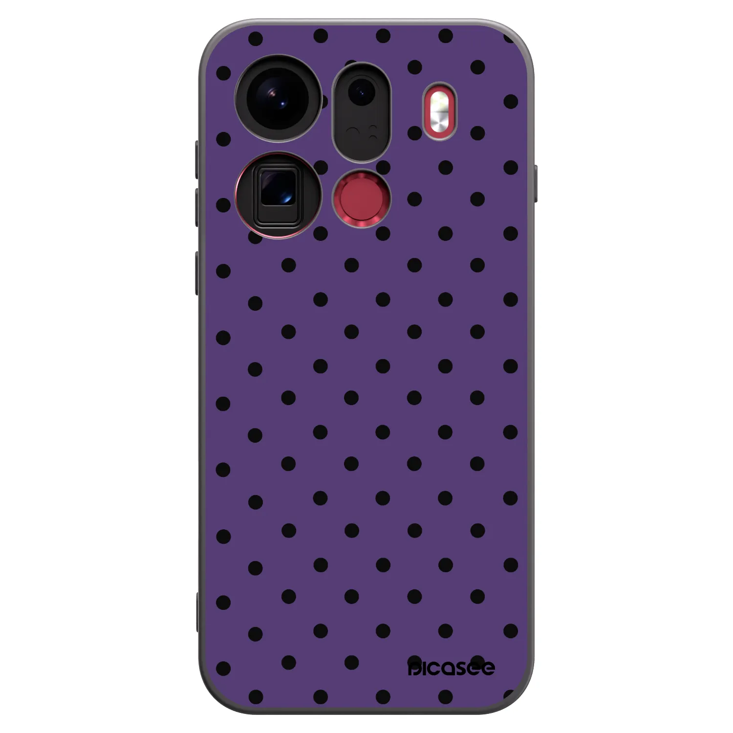 Picasee silikonowe czarne etui na OPPO Find X9 Pro - Flickers 2