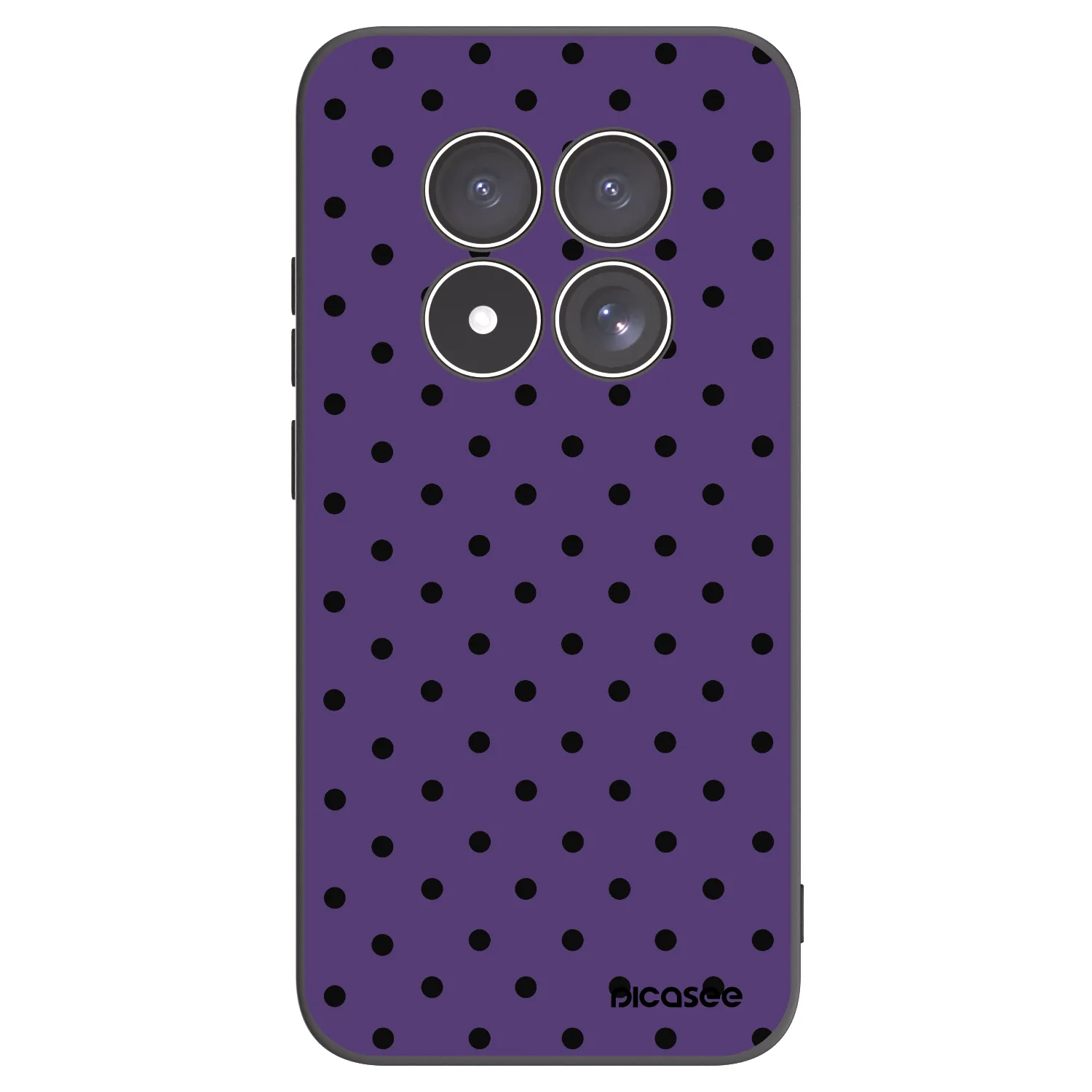 Picasee silikonowe czarne etui na Xiaomi Redmi Note 15 Pro 5G - Flickers 2