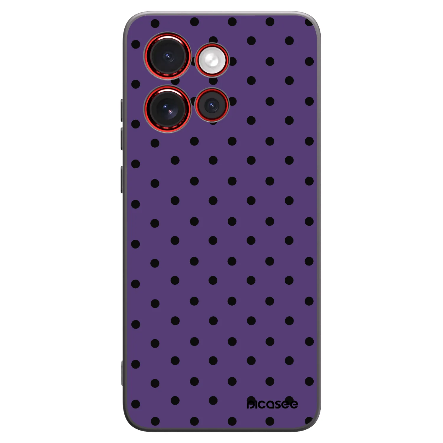 Picasee silikonowe czarne etui na Motorola Edge 60 Neo 5G - Flickers 2