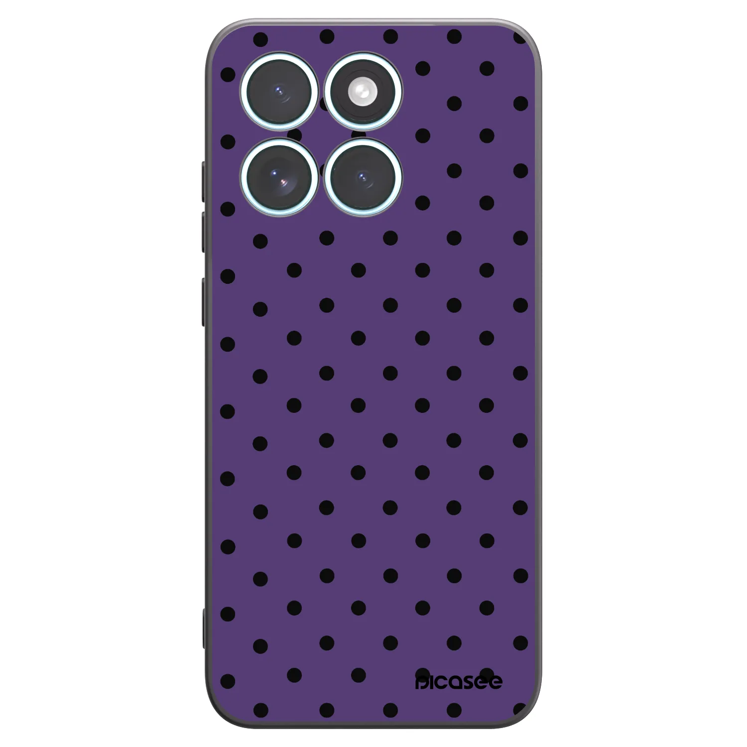 Picasee silikonowe czarne etui na Motorola Edge 70 Fusion - Flickers 2
