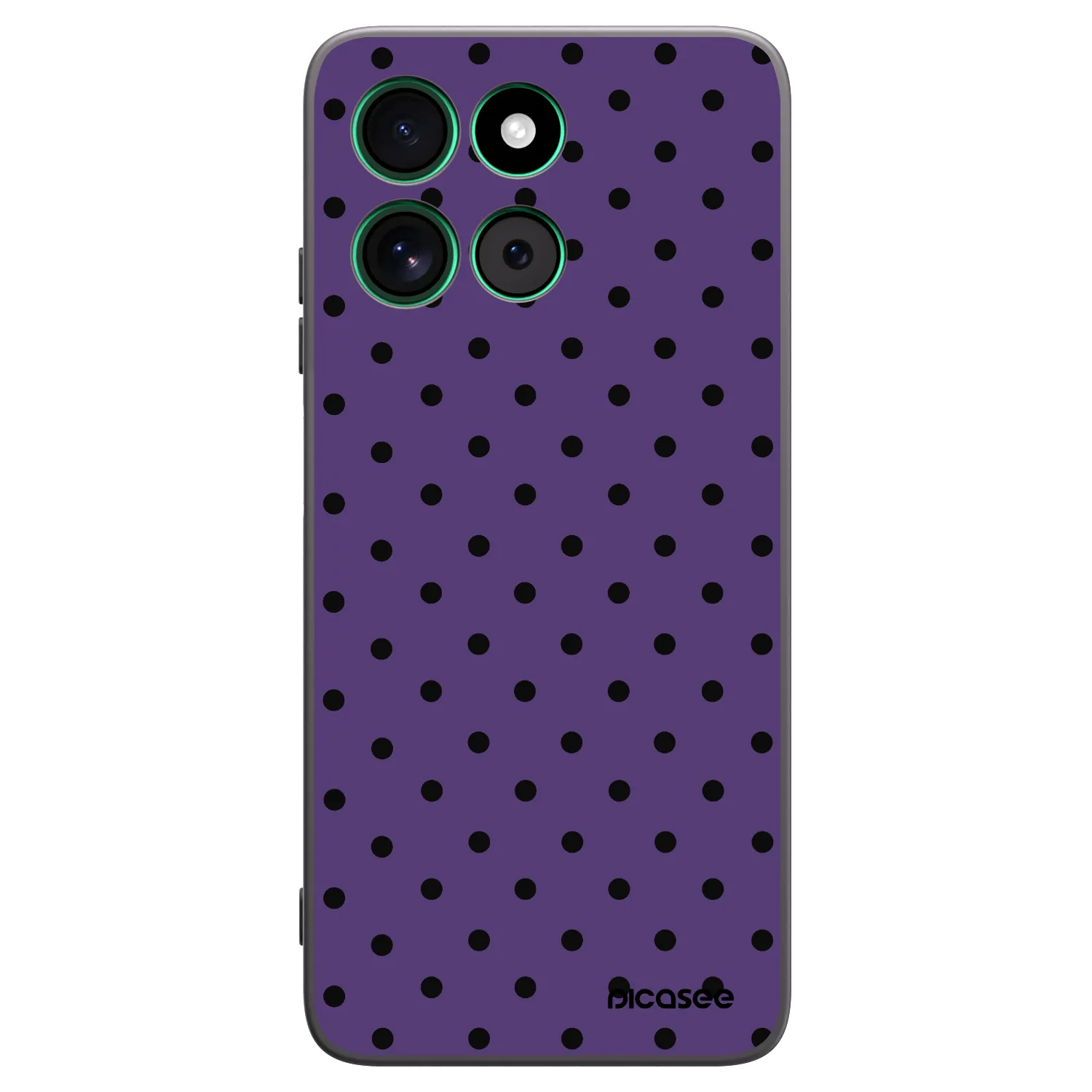 Picasee silikonowe czarne etui na Motorola Moto G57 Power - Flickers 2