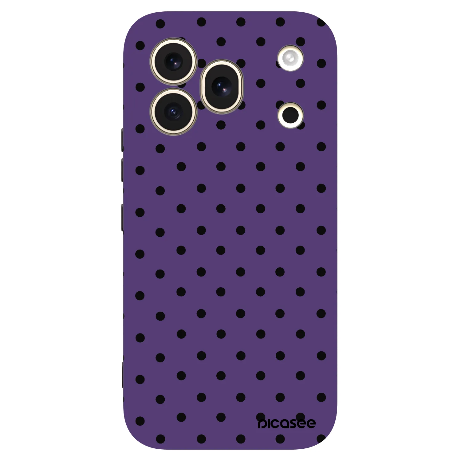 Picasee silikonowe czarne etui na Honor 600 Pro - Flickers 2