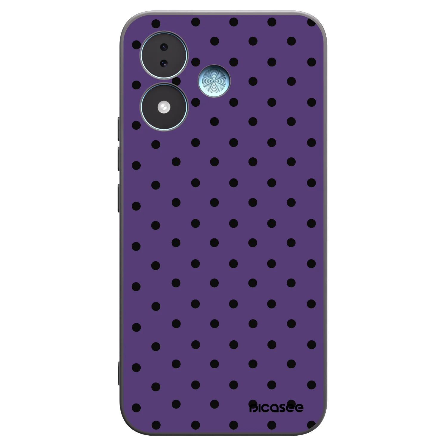 Picasee silikonowe czarne etui na Xiaomi Redmi Note 17 5G - Flickers 2