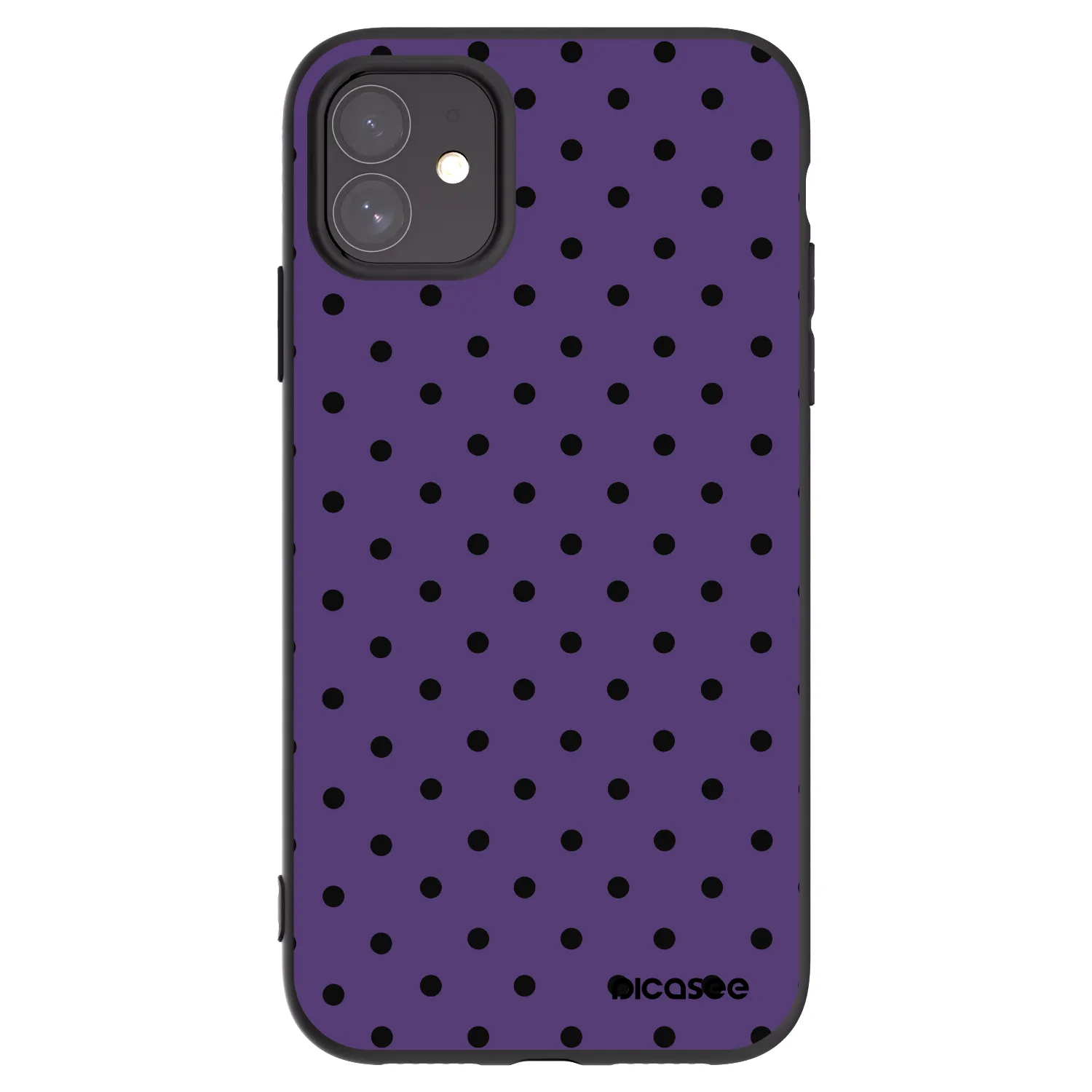 Picasee silikonowe czarne etui na Apple iPhone 11 - Flickers 2