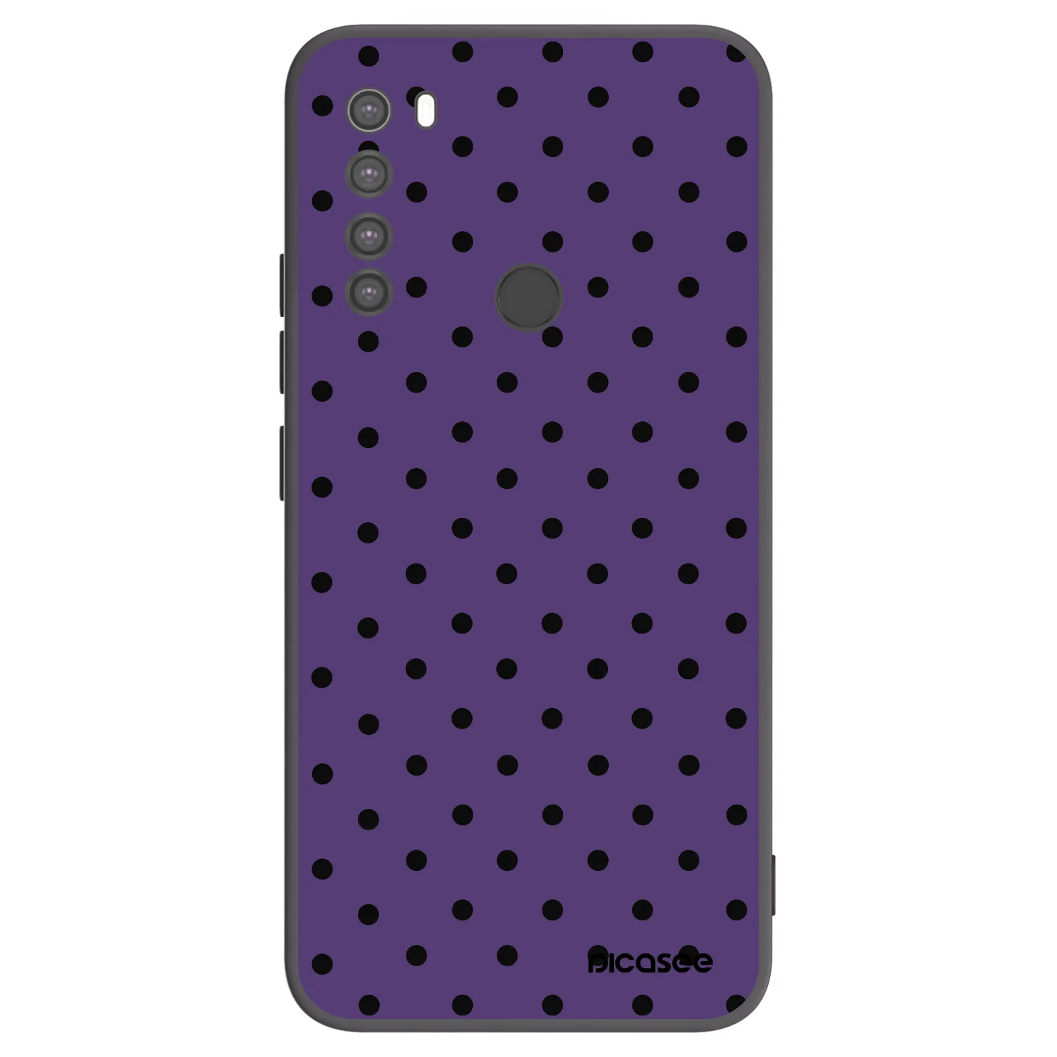 Picasee silikonowe czarne etui na Xiaomi Redmi Note 8 - Flickers 2