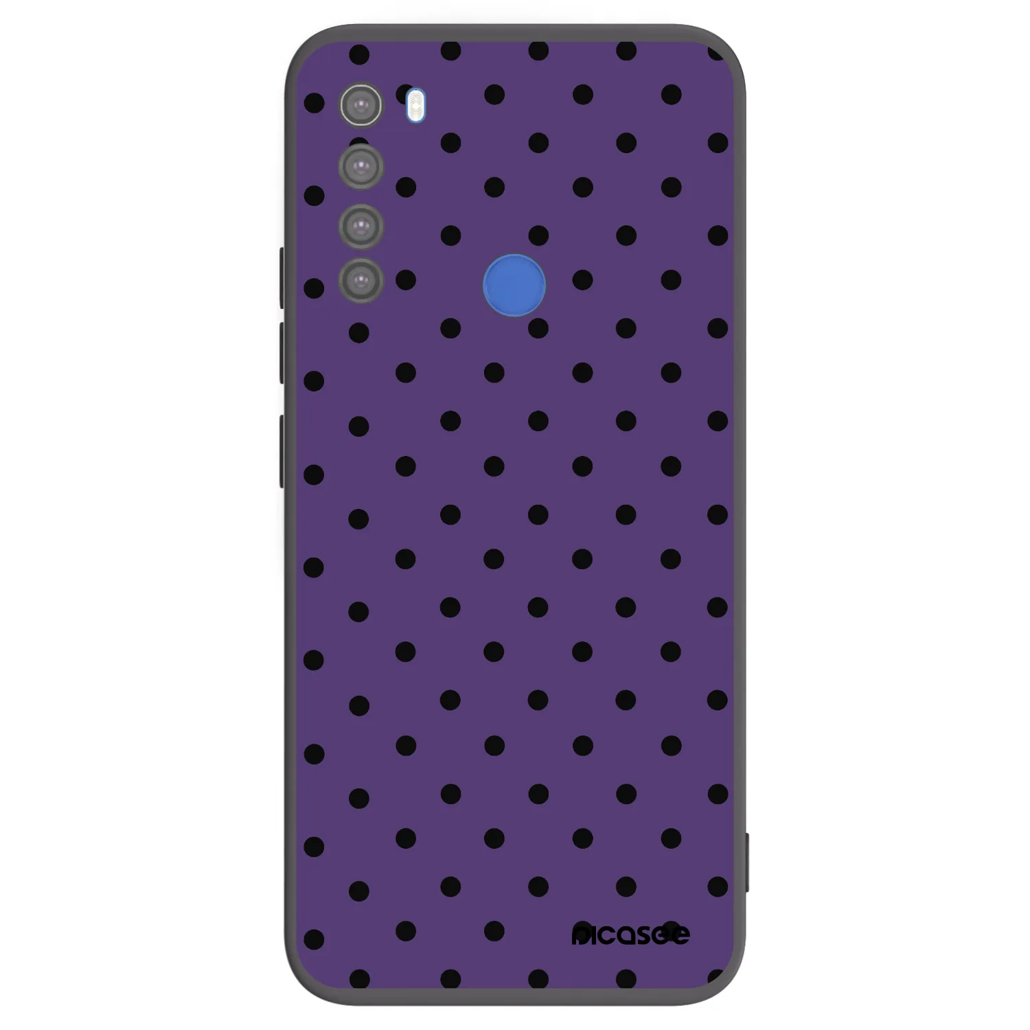 Picasee silikonowe czarne etui na Xiaomi Redmi Note 8T - Flickers 2
