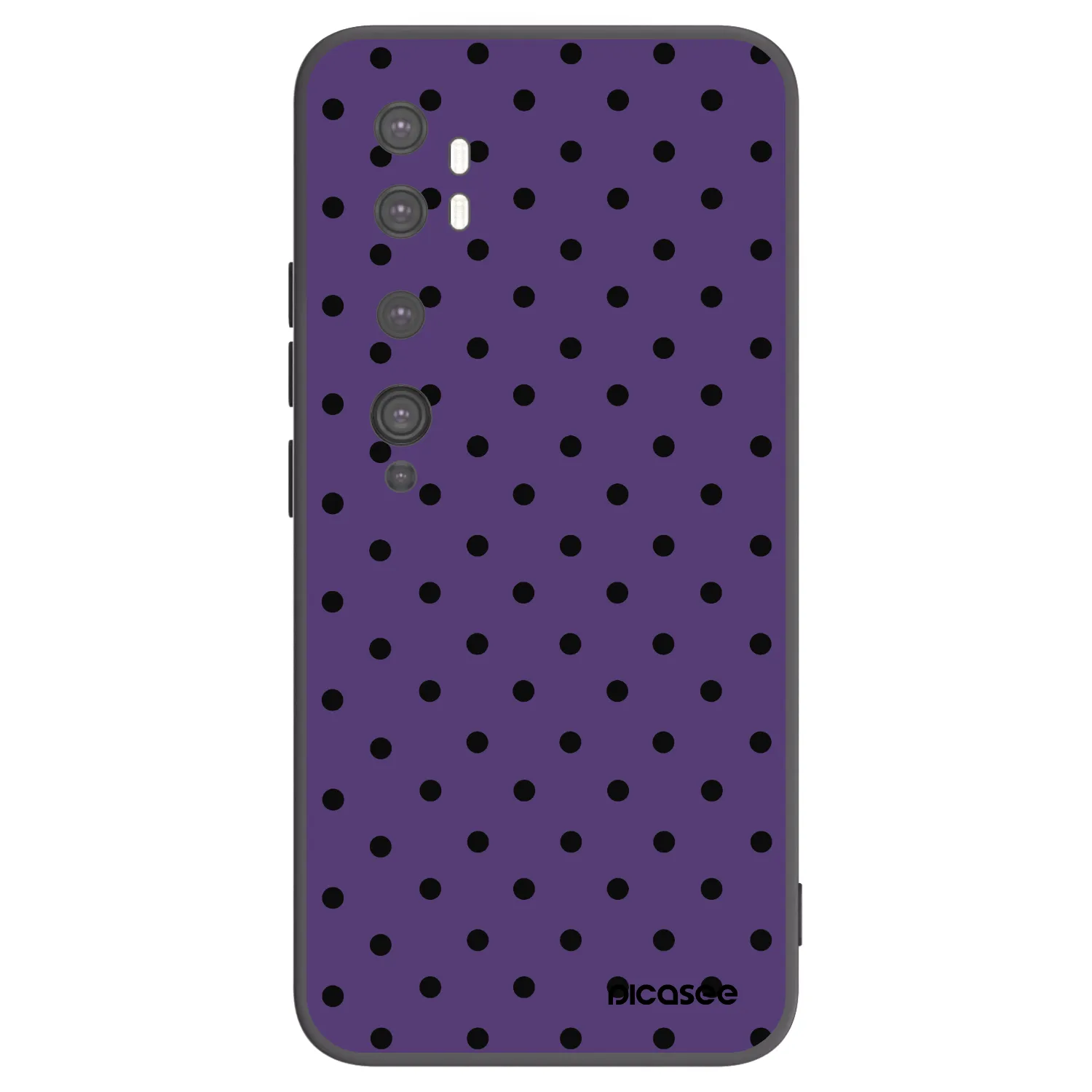 Picasee silikonowe czarne etui na Xiaomi Mi Note 10 (Pro) - Flickers 2