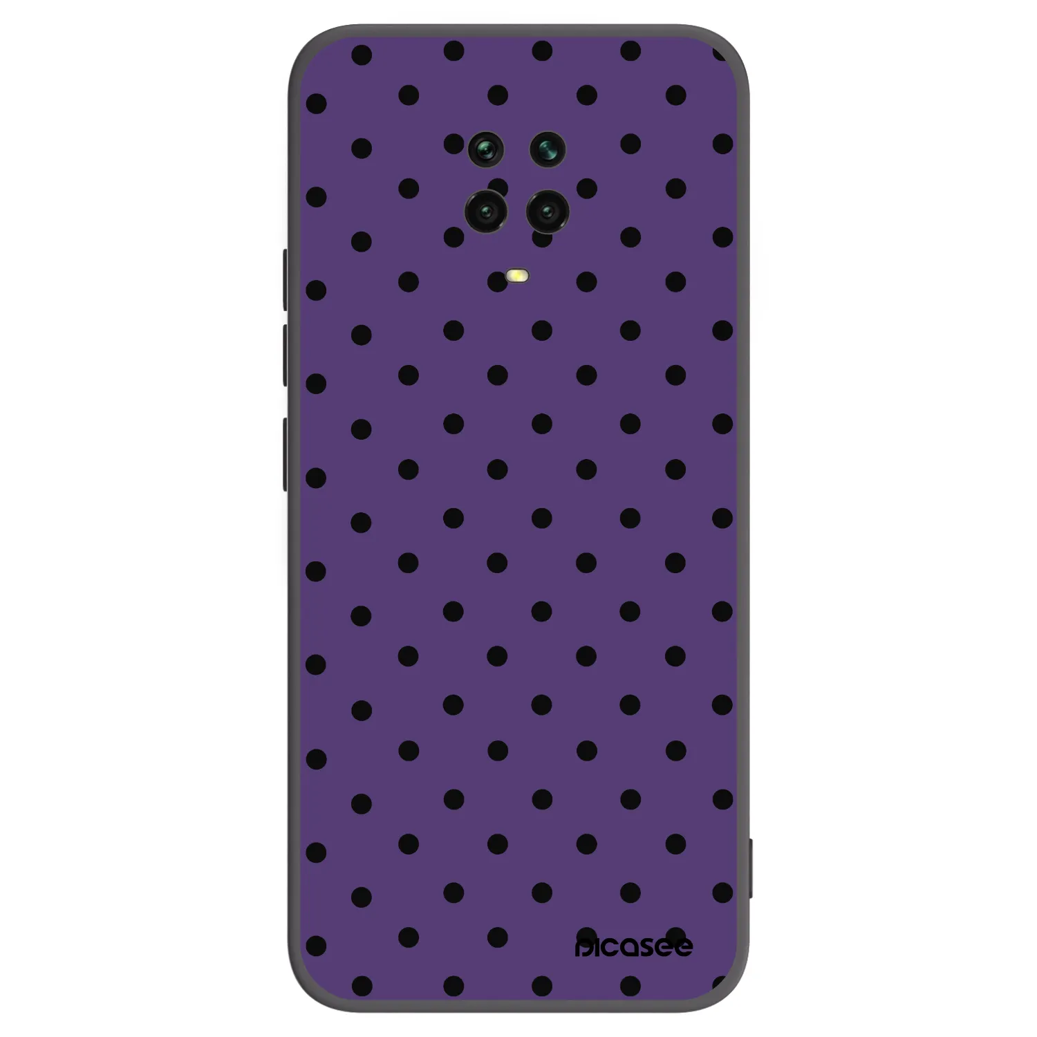 Picasee silikonowe czarne etui na Xiaomi Redmi Note 9 Pro - Flickers 2