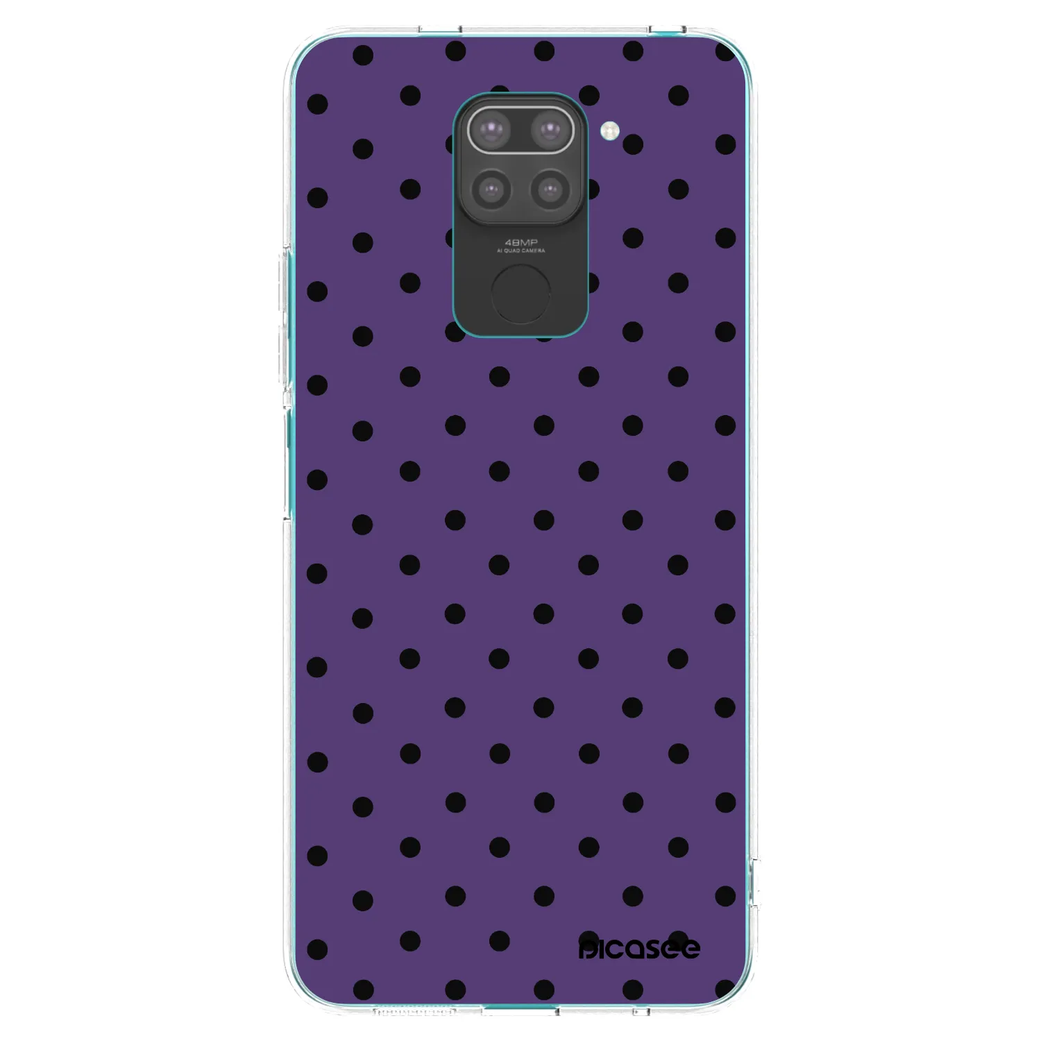 Picasee silikonowe czarne etui na Xiaomi Redmi Note 9 - Flickers 2