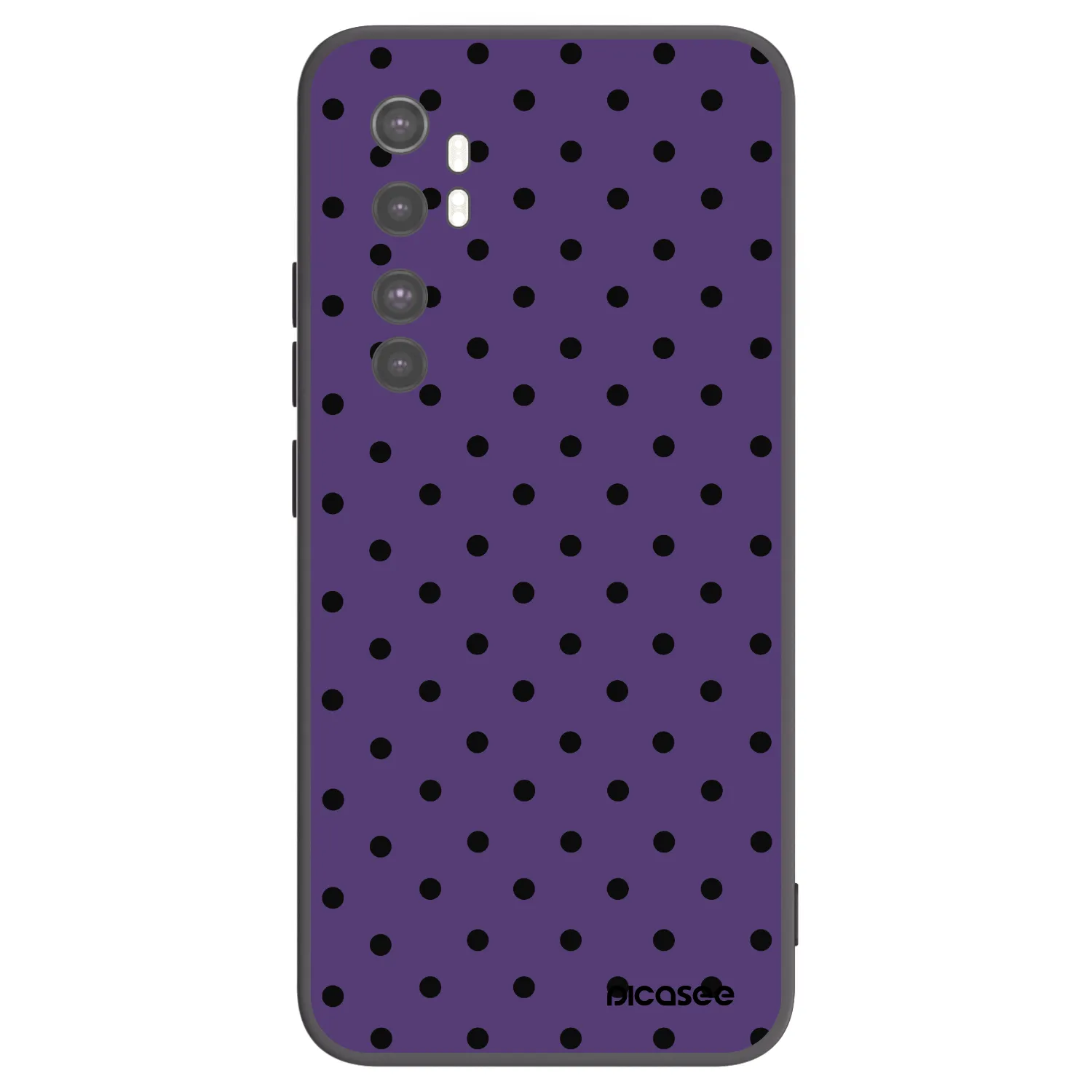 Picasee silikonowe czarne etui na Xiaomi Mi Note 10 Lite - Flickers 2