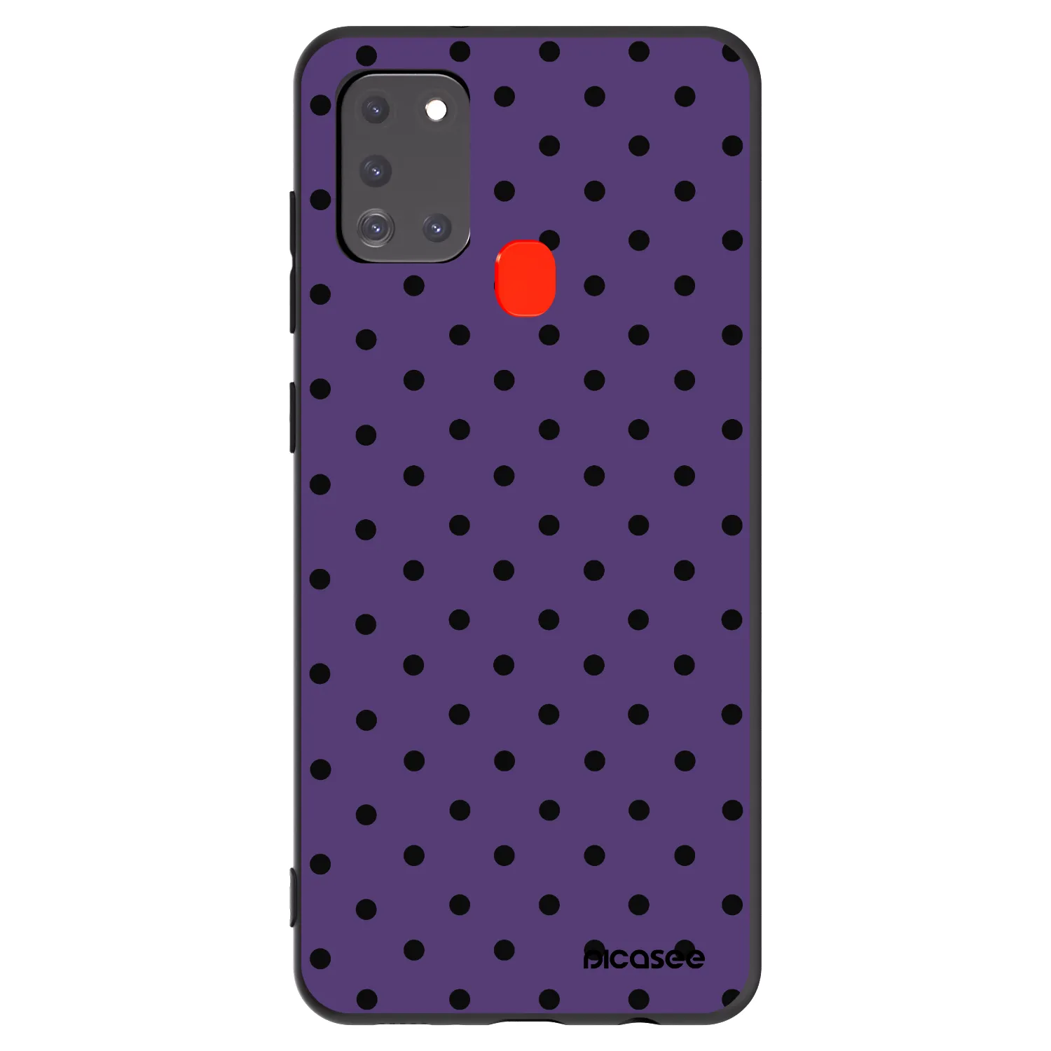 Picasee silikonowe czarne etui na Samsung Galaxy A21s - Flickers 2