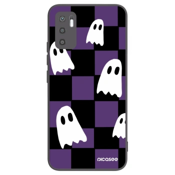 Picasee silikonowe czarne etui na Xiaomi Redmi Note 10 5G - Ghosts