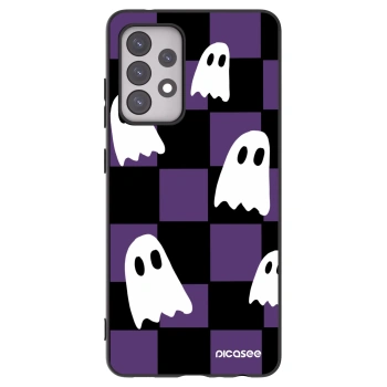 Picasee silikonowe czarne etui na Samsung Galaxy A52s 5G A528B - Ghosts