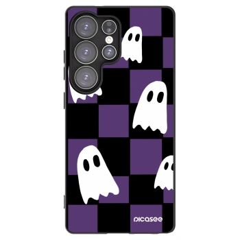 Picasee silikonowe czarne etui na Samsung Galaxy S25 Ultra 5G - Ghosts