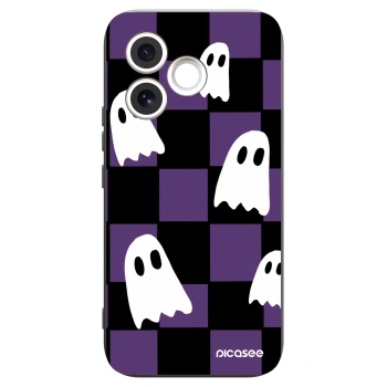 Picasee silikonowe czarne etui na Honor 600 Lite - Ghosts