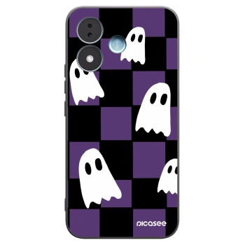 Picasee silikonowe czarne etui na Xiaomi Redmi Note 17 5G - Ghosts