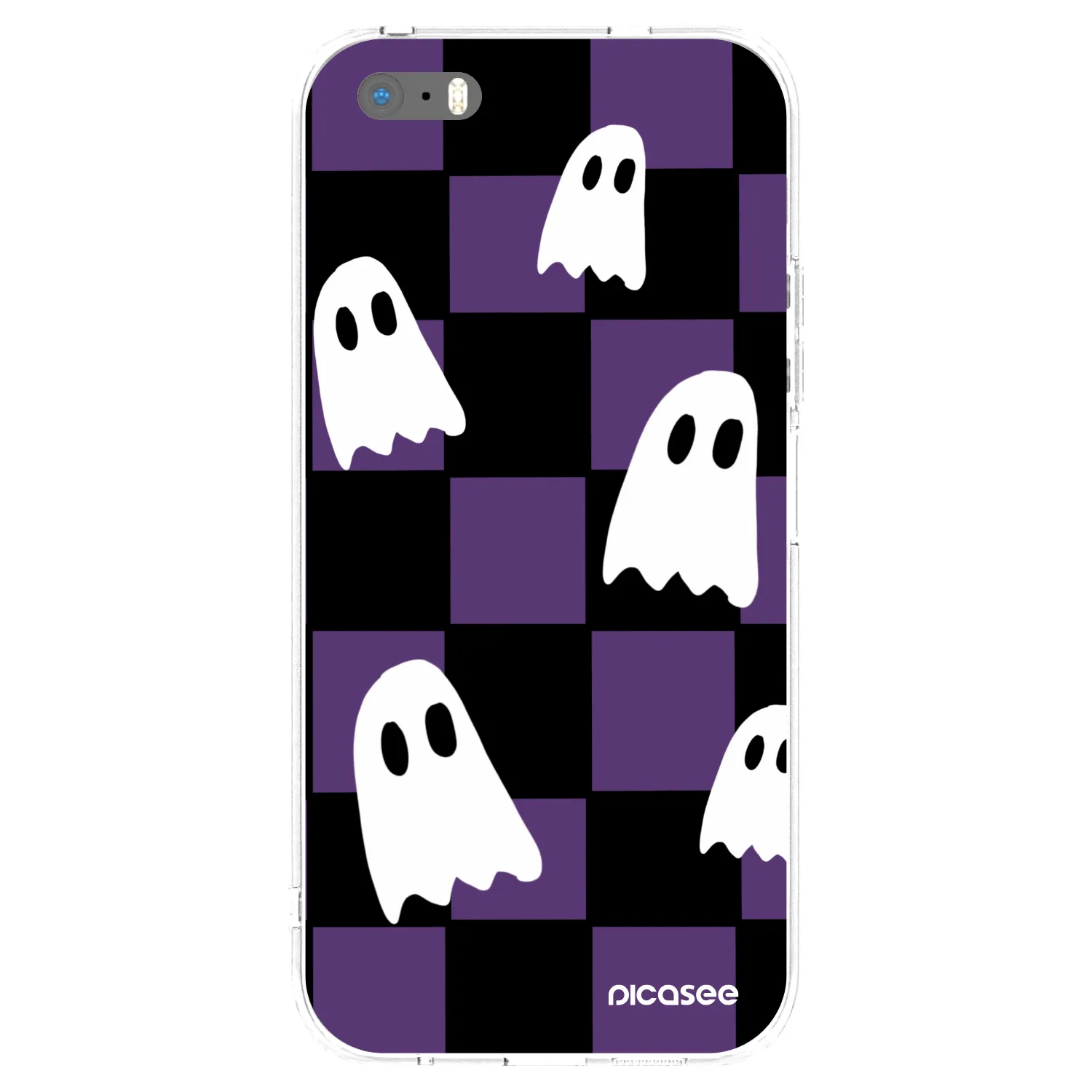 Picasee silikonowe przeźroczyste etui na Apple iPhone 5/5S/SE - Ghosts
