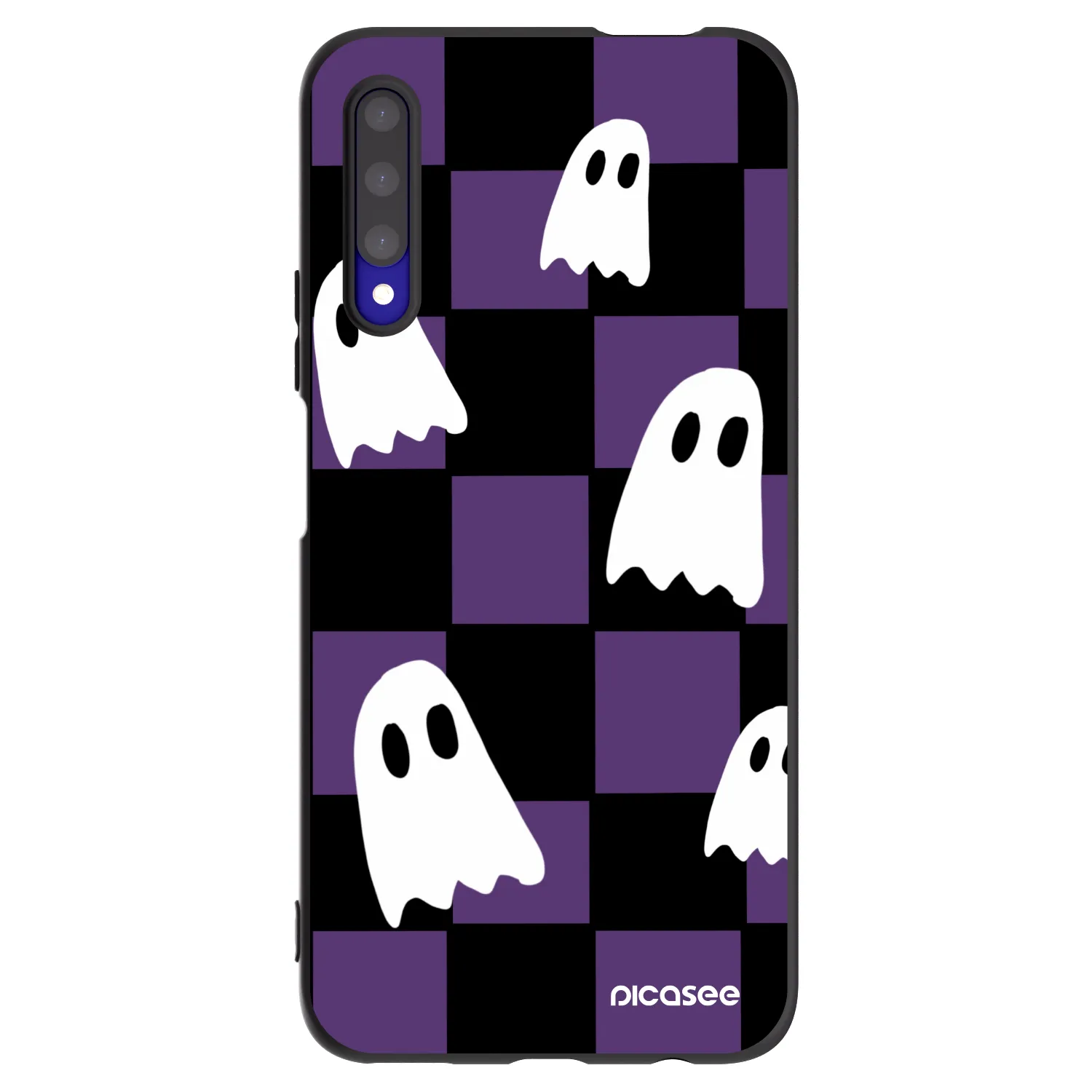 Picasee silikonowe czarne etui na Honor 9X Pro - Ghosts