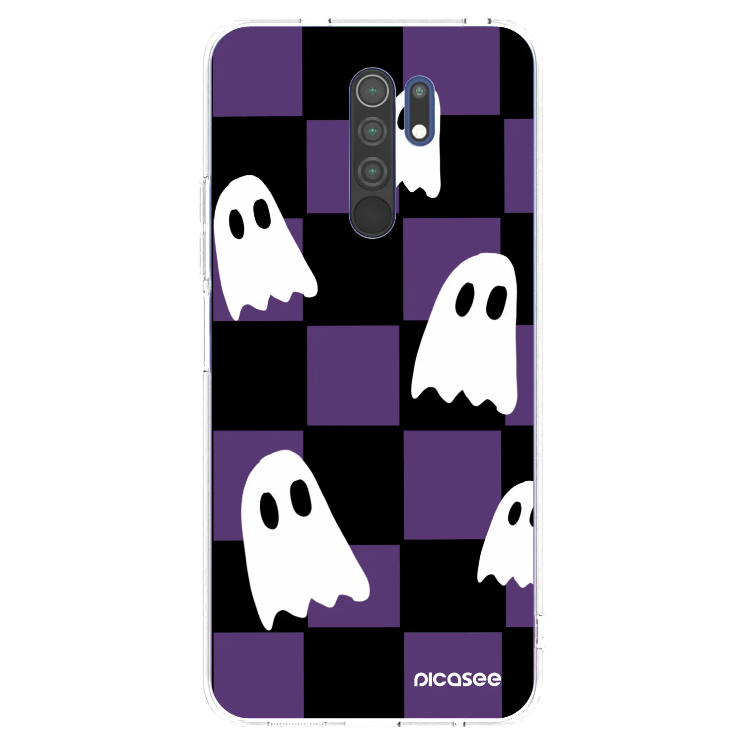 Picasee silikonowe przeźroczyste etui na Xiaomi Redmi 9 - Ghosts