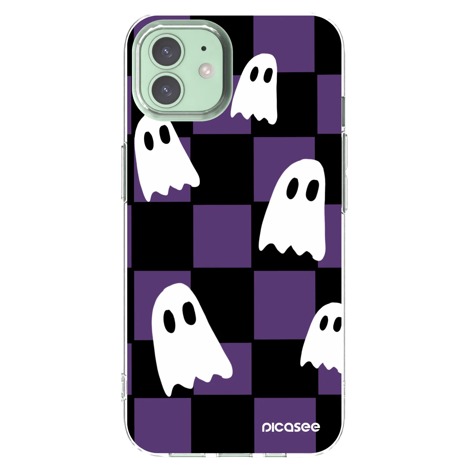 Picasee silikonowe przeźroczyste etui na Apple iPhone 12 - Ghosts
