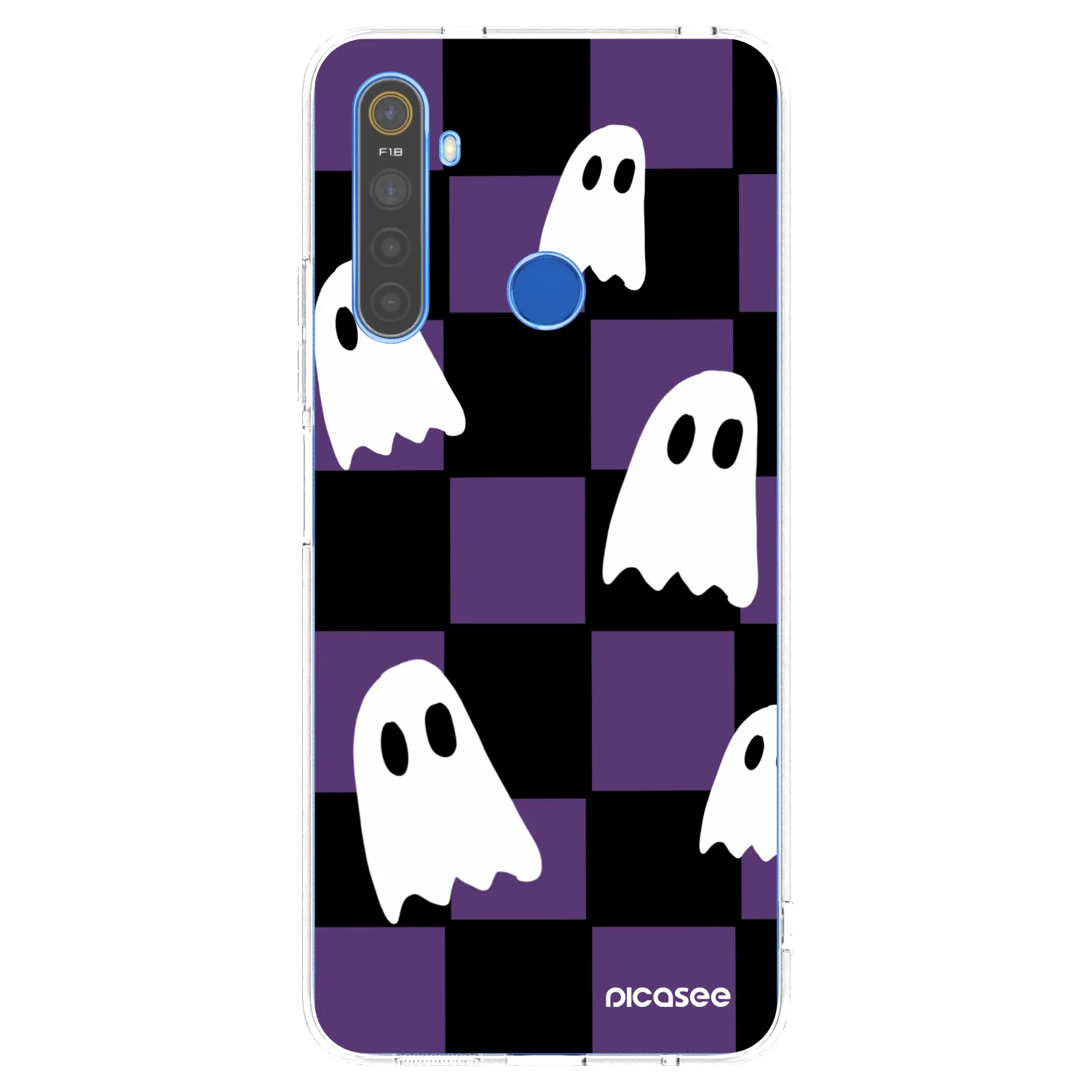Picasee silikonowe przeźroczyste etui na Realme 5 - Ghosts