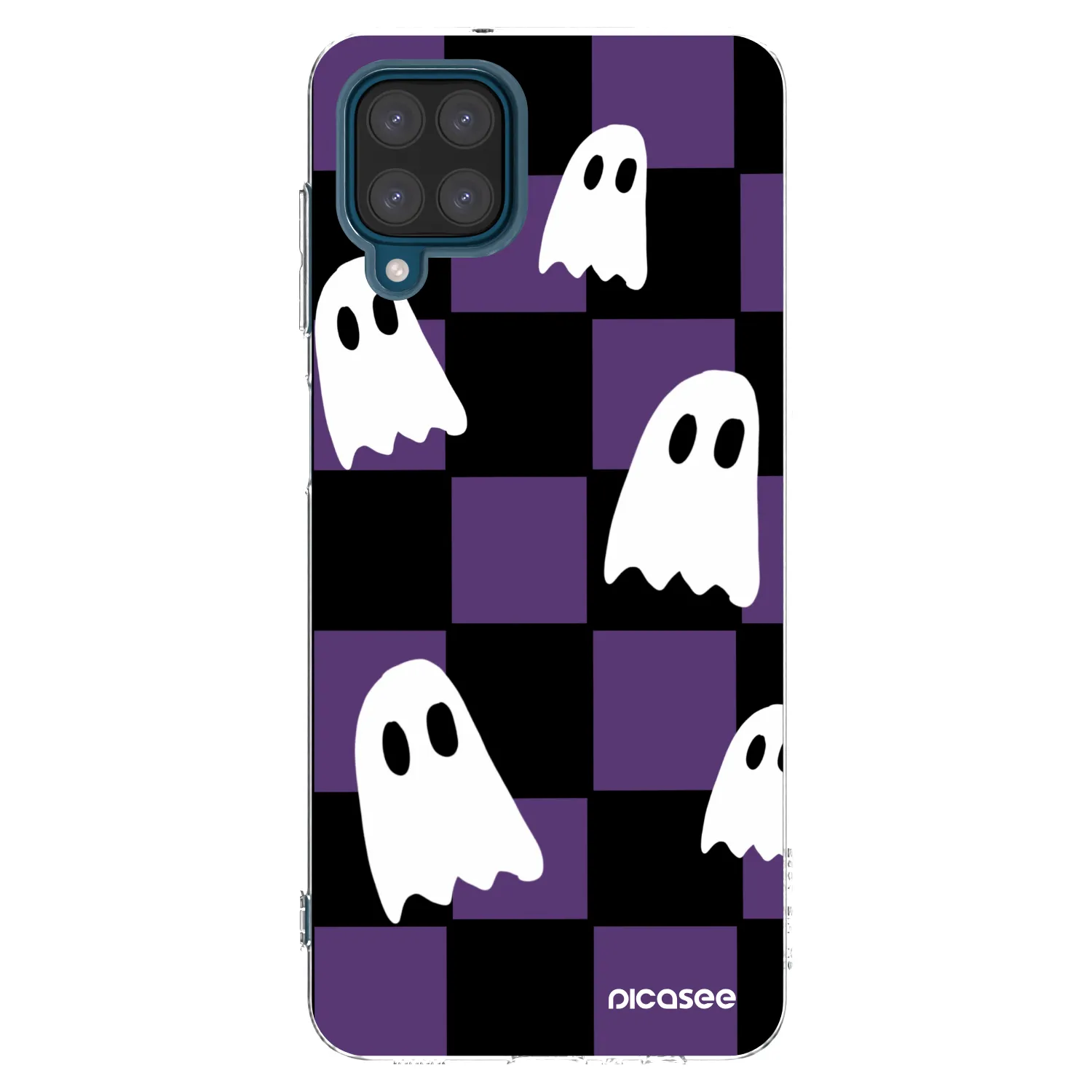 Picasee silikonowe przeźroczyste etui na Samsung Galaxy A12 A125F - Ghosts