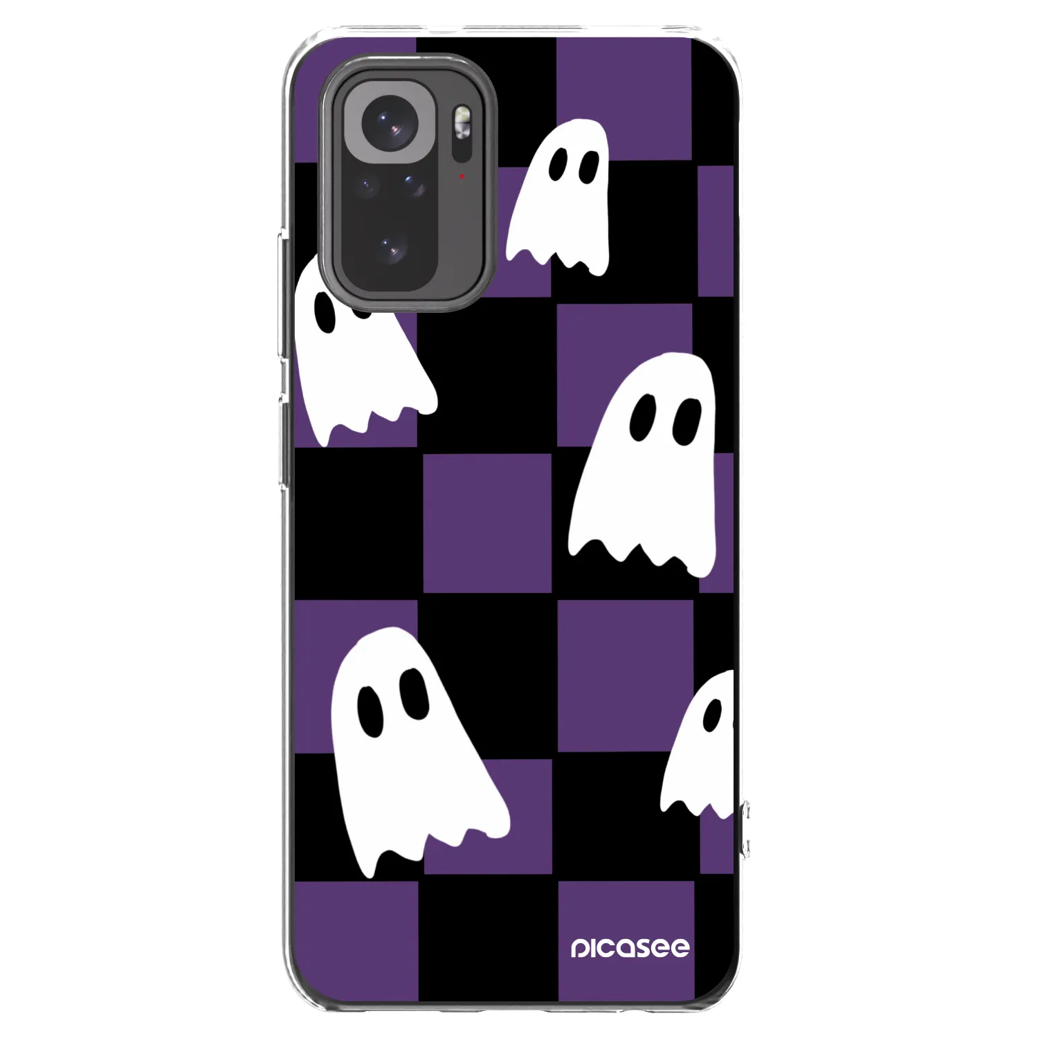 Picasee silikonowe przeźroczyste etui na Xiaomi Redmi Note 10 - Ghosts