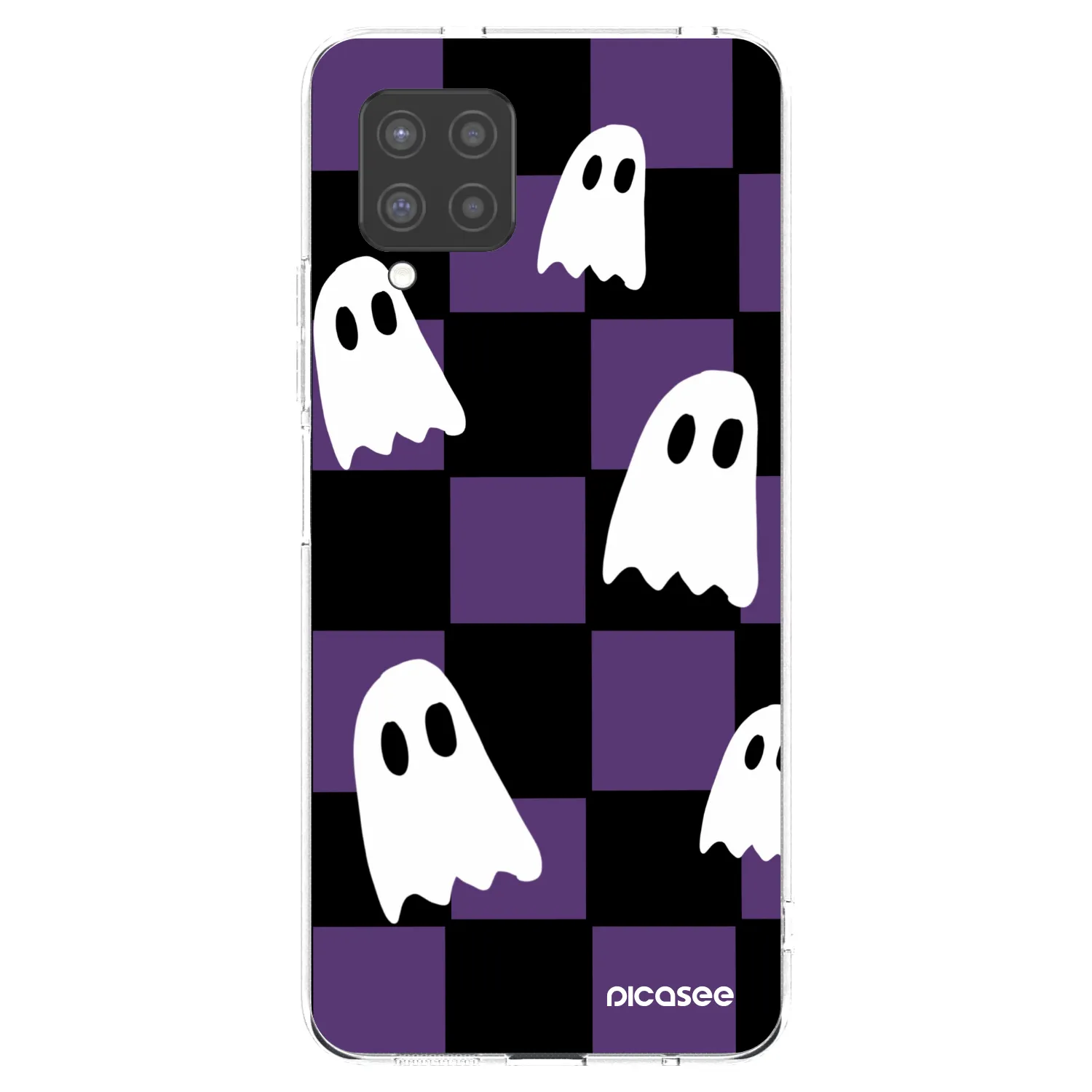 Picasee silikonowe przeźroczyste etui na Samsung Galaxy A42 A426B - Ghosts