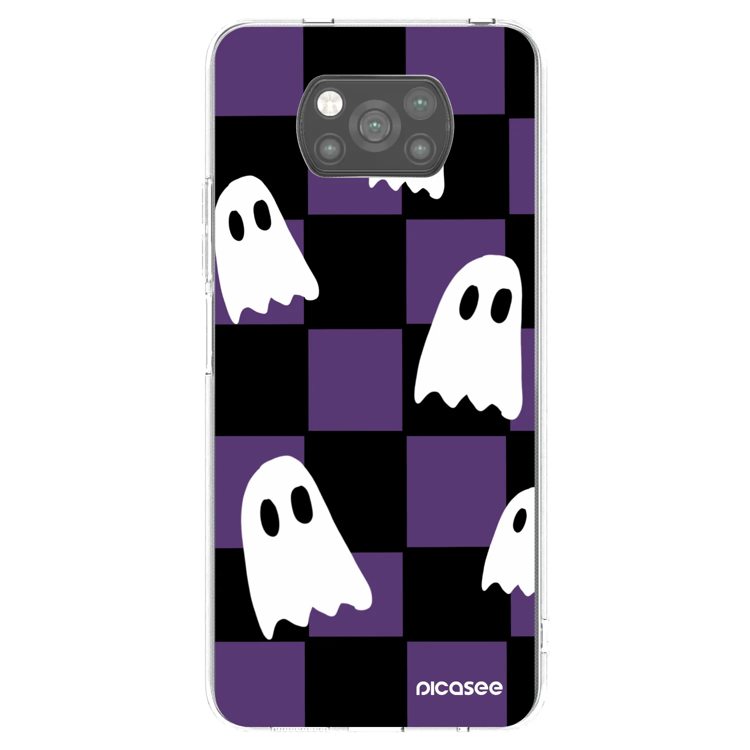 Picasee silikonowe czarne etui na Xiaomi Poco X3 Pro - Ghosts