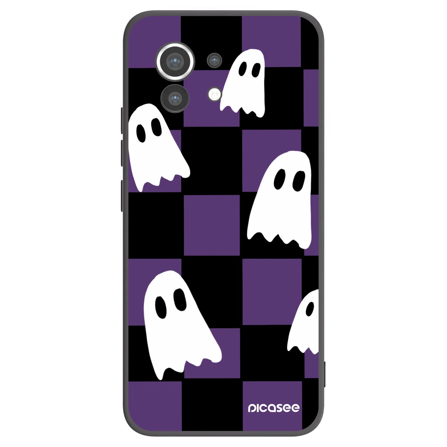 Picasee silikonowe czarne etui na Xiaomi Mi 11 - Ghosts