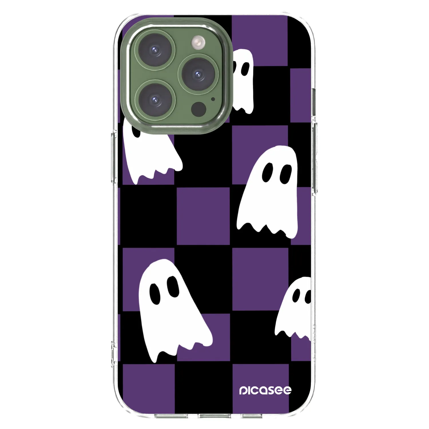 Picasee silikonowe przeźroczyste etui na Apple iPhone 13 Pro - Ghosts