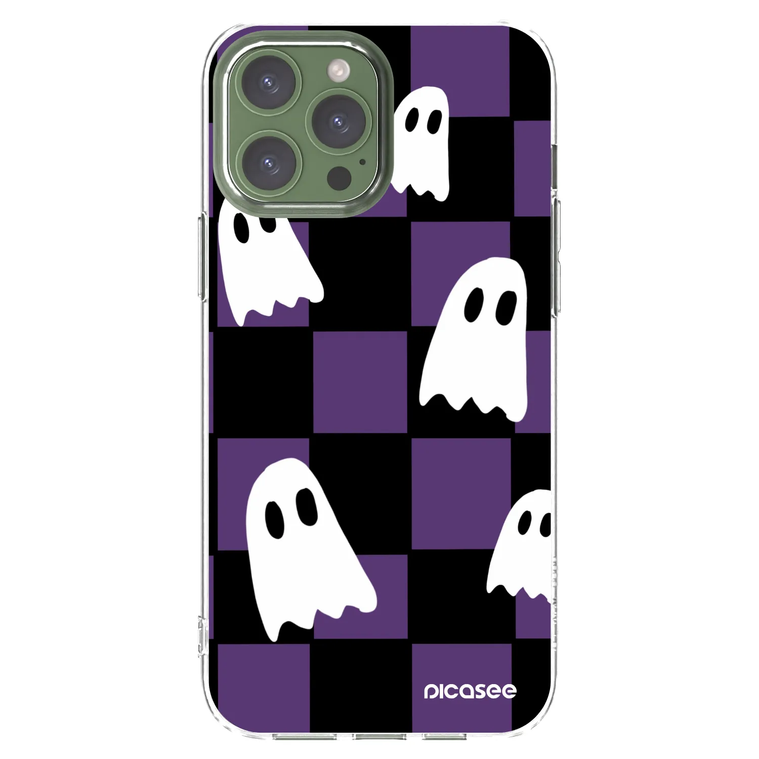 Picasee silikonowe przeźroczyste etui na Apple iPhone 13 Pro Max - Ghosts