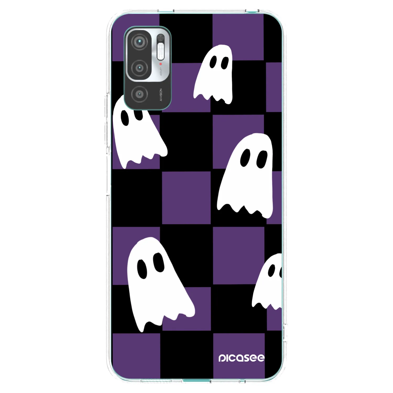 Picasee silikonowe przeźroczyste etui na Xiaomi Redmi Note 10 5G - Ghosts
