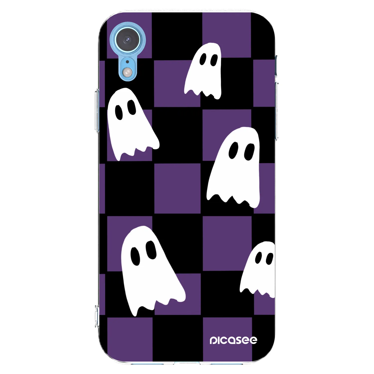 Picasee silikonowe przeźroczyste etui na Apple iPhone XR - Ghosts