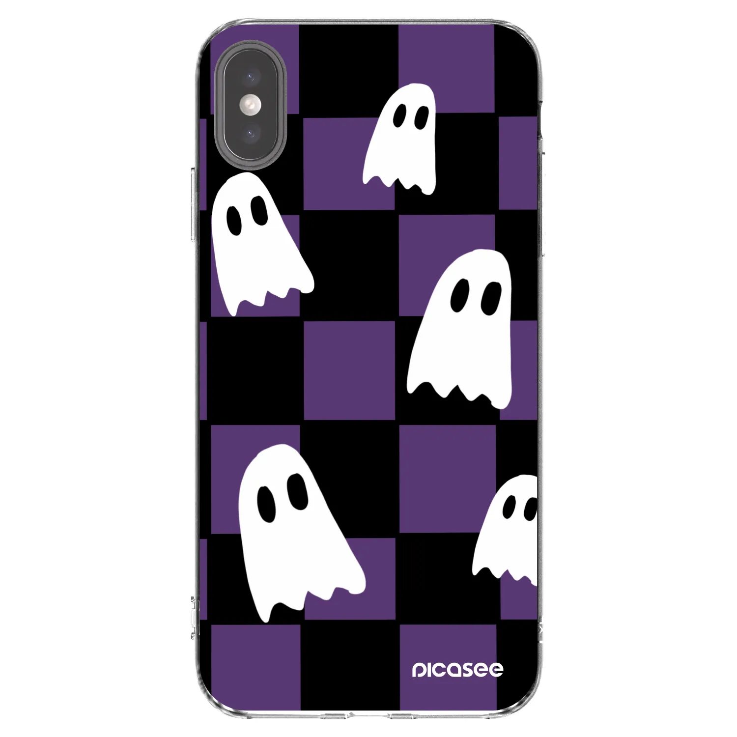 Picasee silikonowe przeźroczyste etui na Apple iPhone XS Max - Ghosts