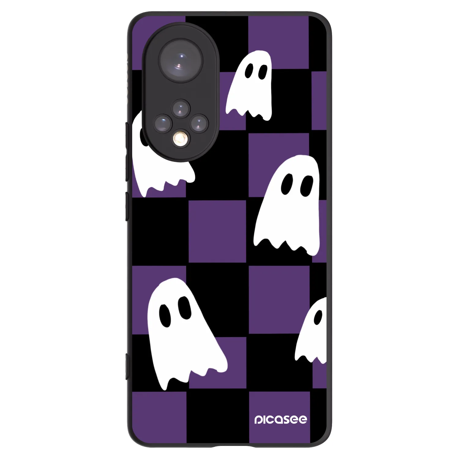 Picasee silikonowe czarne etui na Huawei Nova 9 - Ghosts