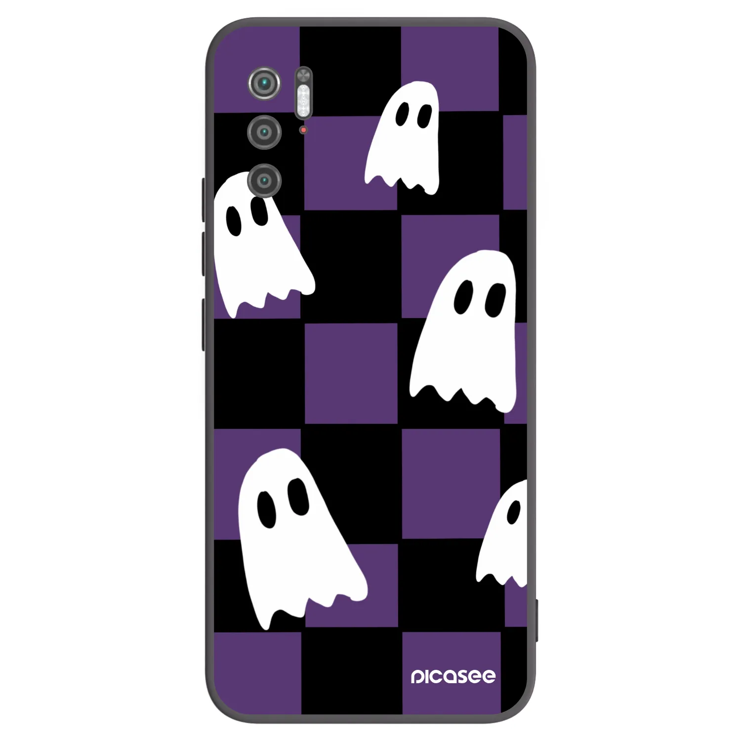Picasee silikonowe czarne etui na Xiaomi Poco M3 Pro 5G - Ghosts