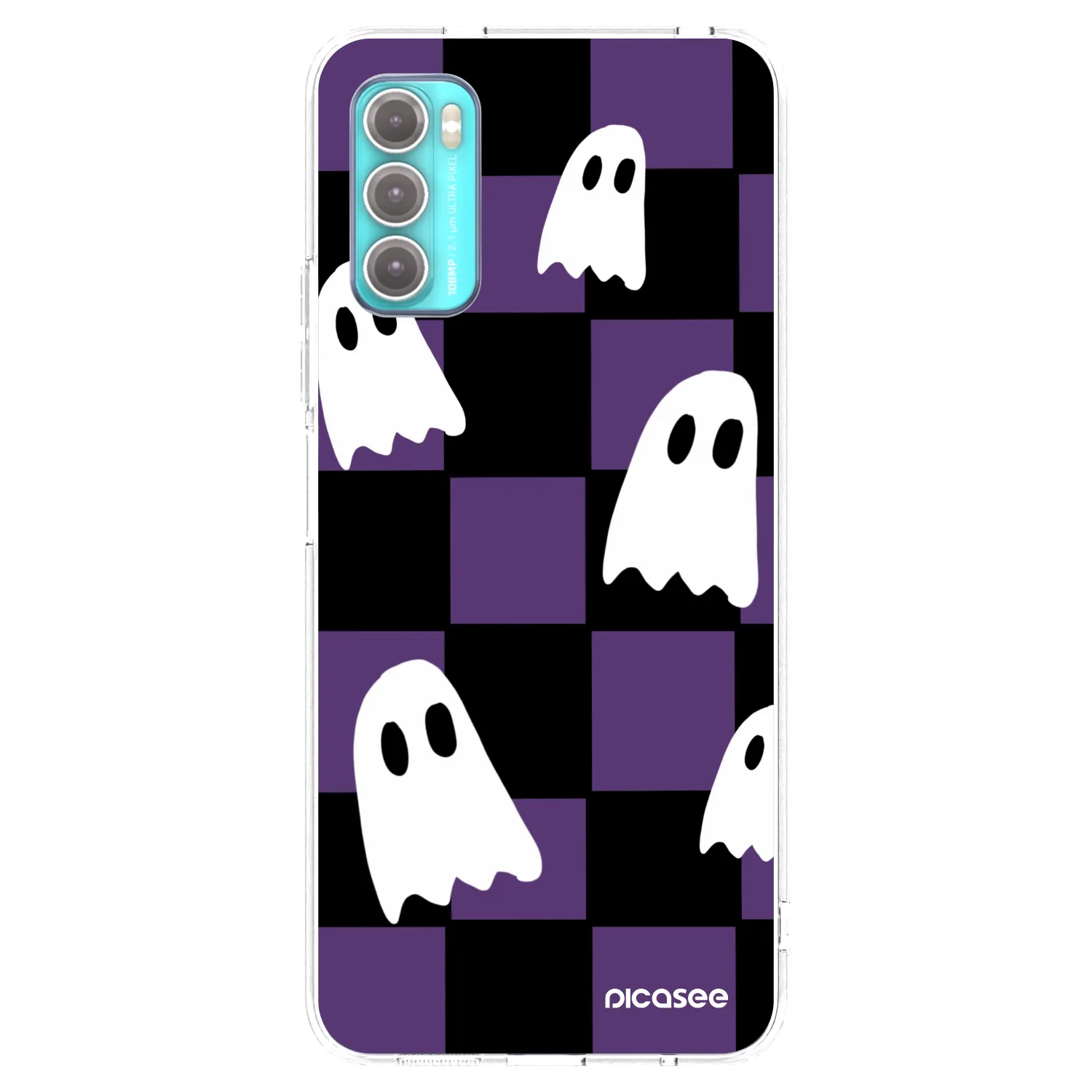 Picasee silikonowe przeźroczyste etui na Motorola Moto G60 - Ghosts