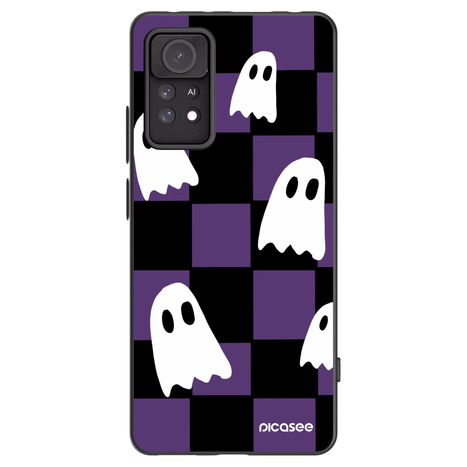 Picasee silikonowe czarne etui na Xiaomi Redmi Note 11 Pro - Ghosts