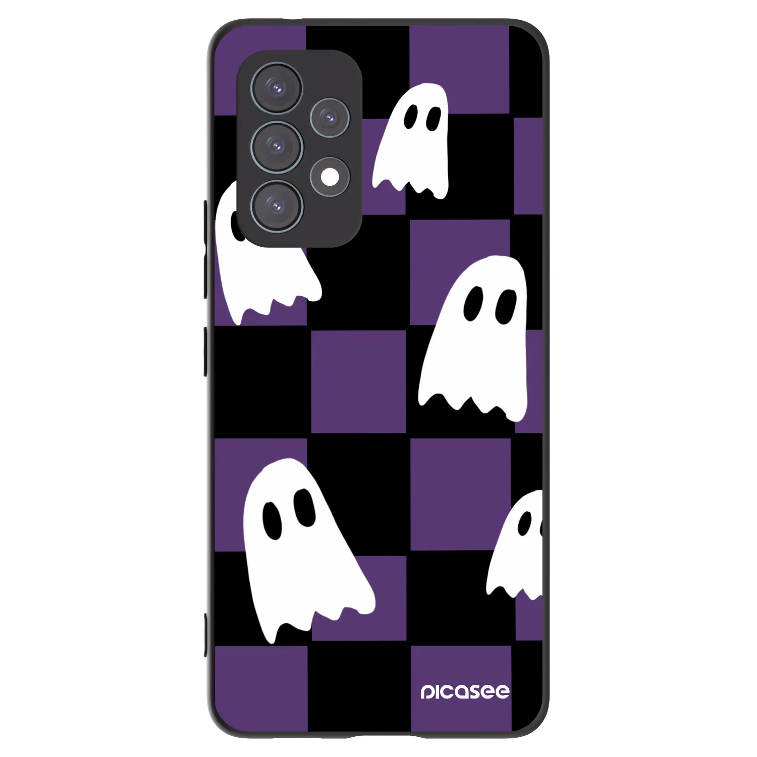 Picasee silikonowe czarne etui na Samsung Galaxy A53 5G A536 - Ghosts